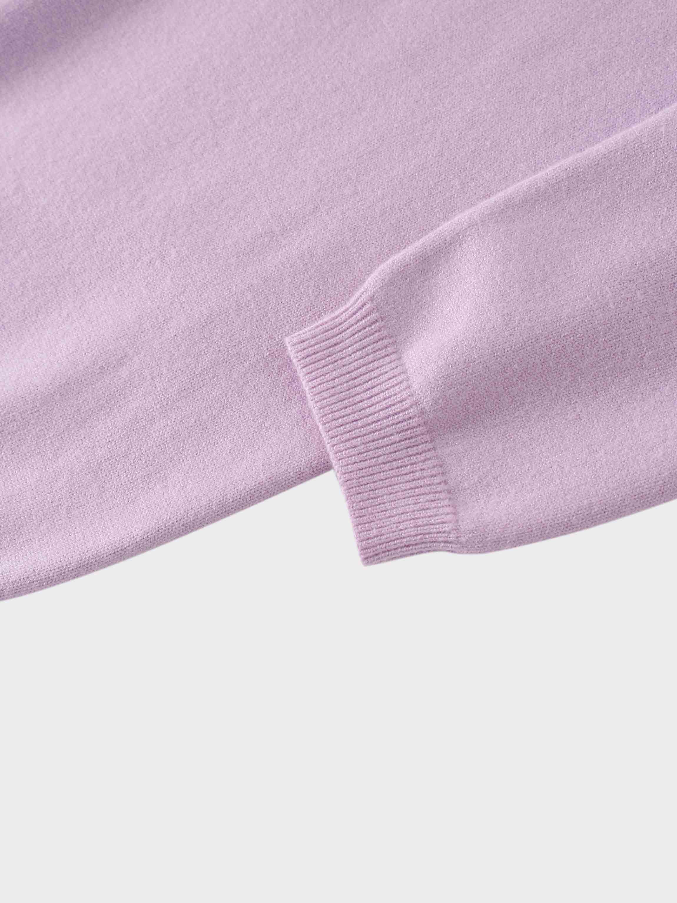 Embellished Crew Sweater-Lilac