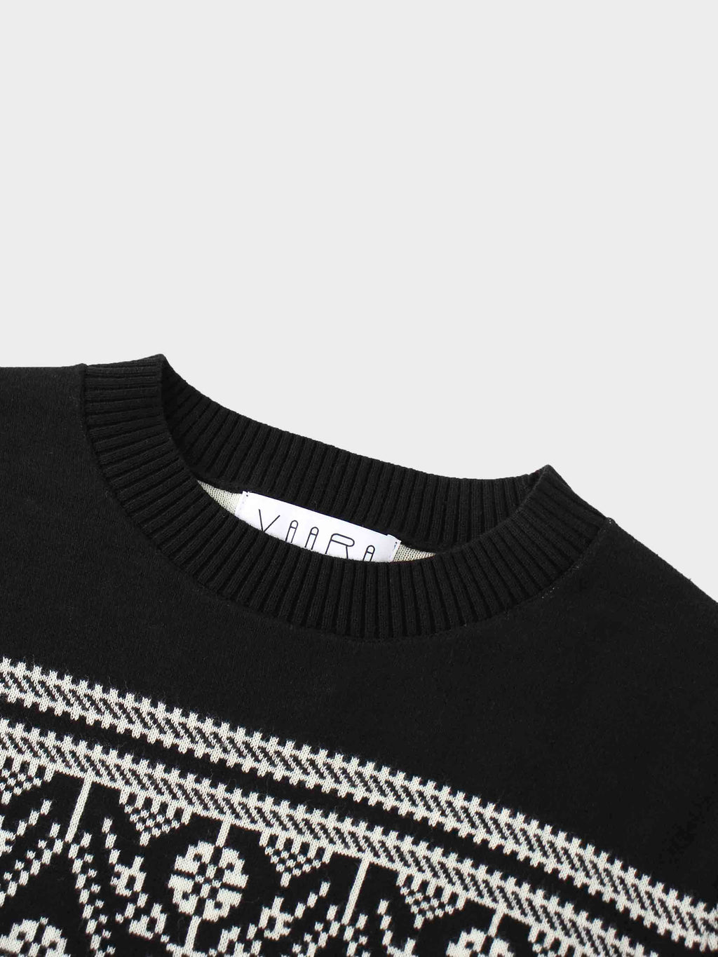 Designed Sweater-White Combo Print