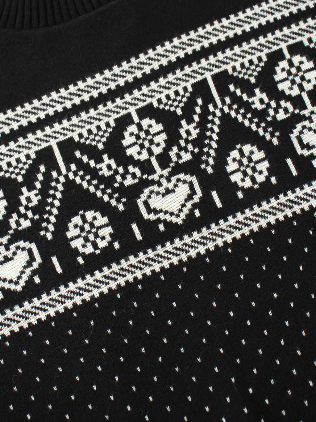 Designed Sweater-White Combo Print