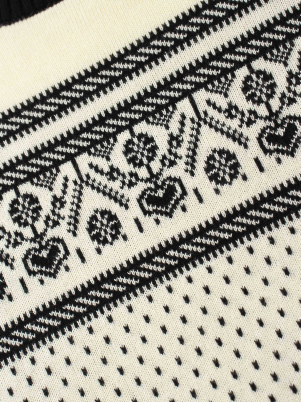 Designed Sweater-Black Combo Print