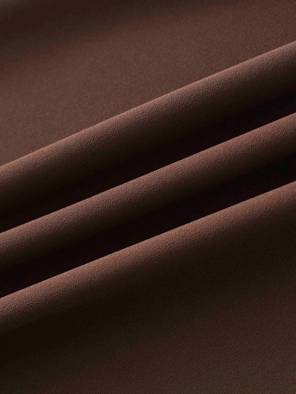 Crepe Flare Skirt-Brown