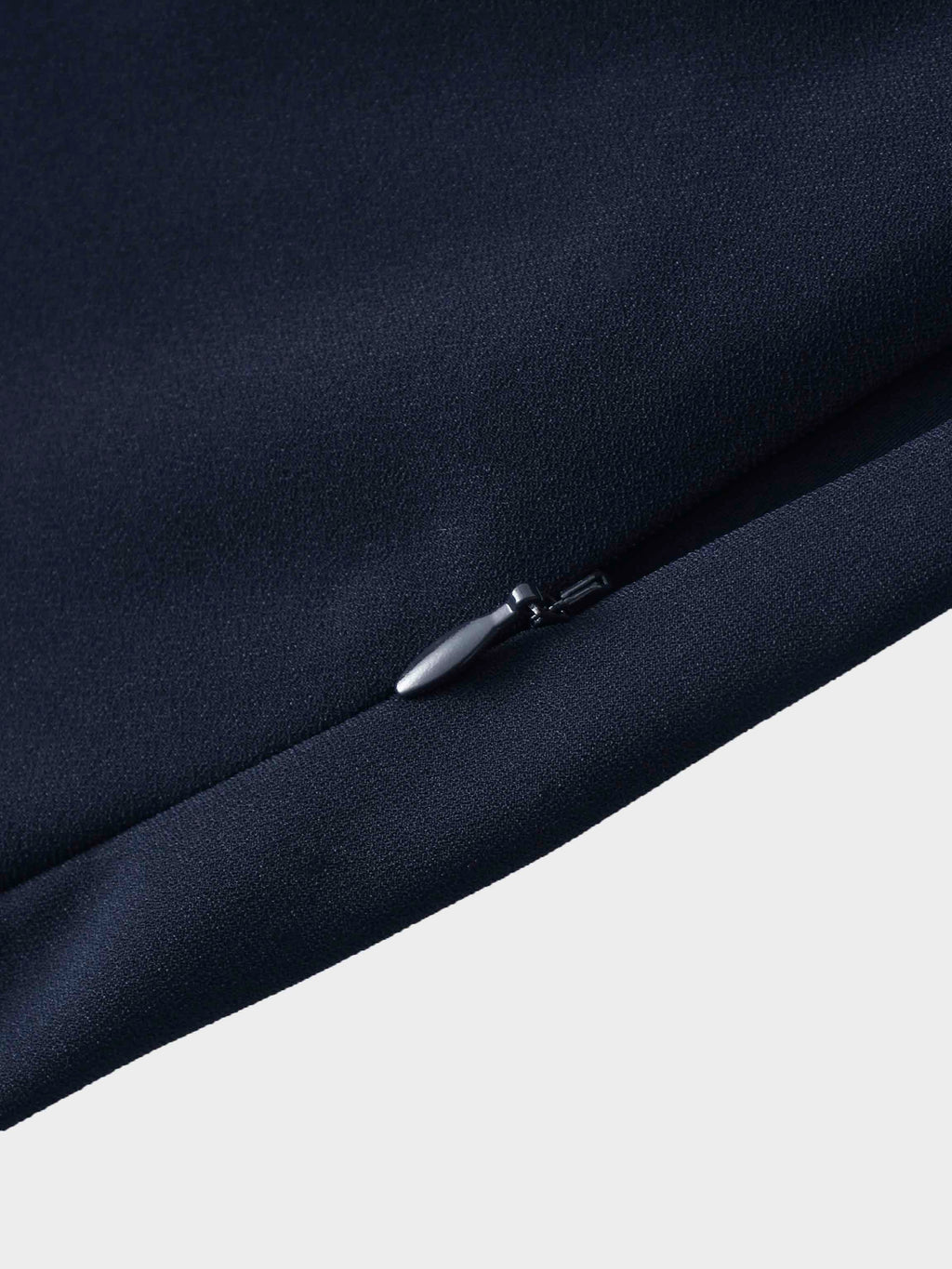 Crepe Flare Skirt-Navy