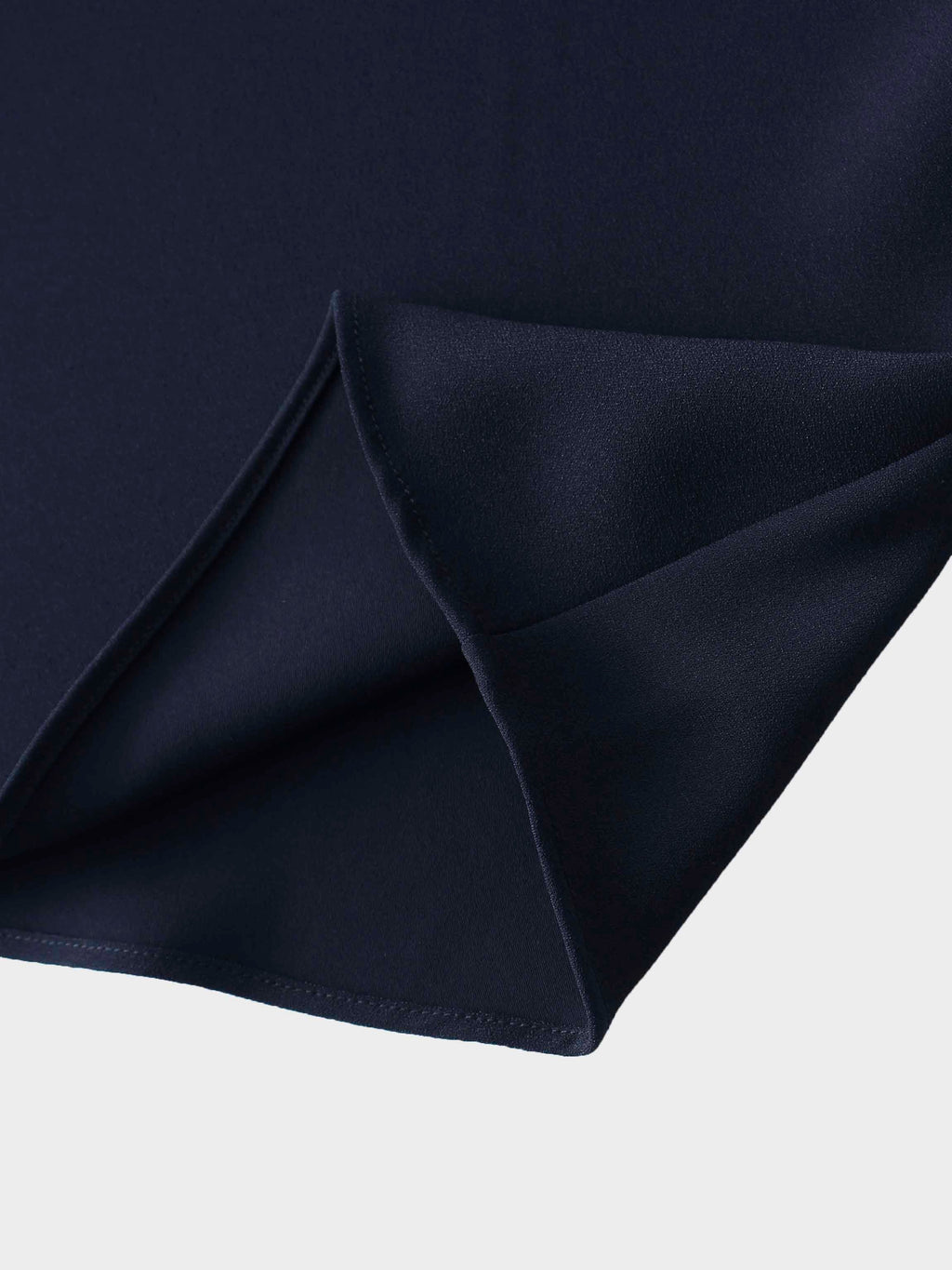 Crepe Flare Skirt-Navy