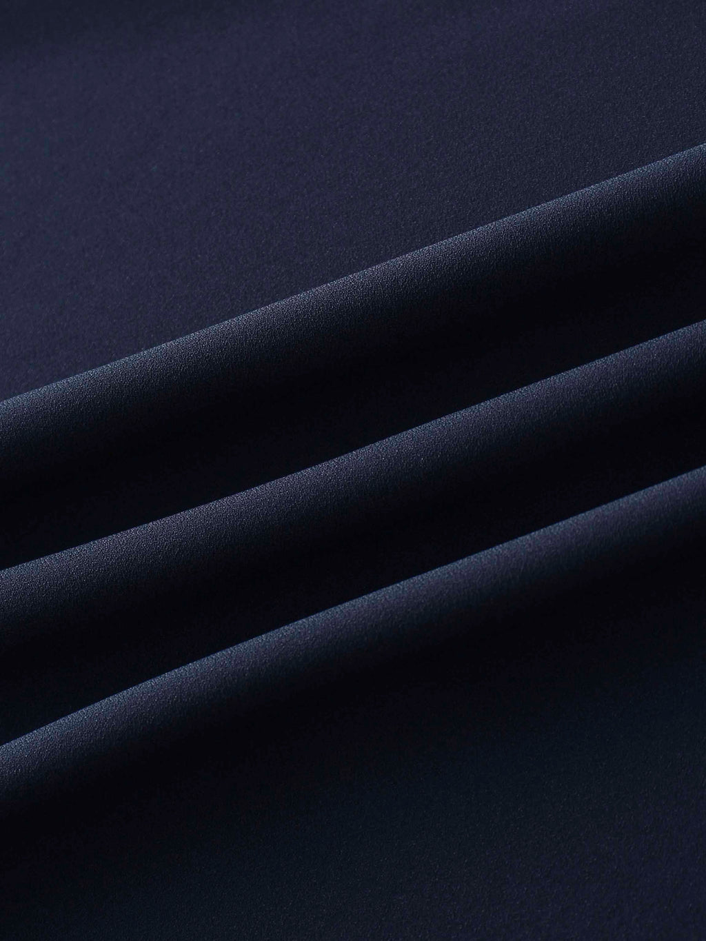 Crepe Flare Skirt-Navy