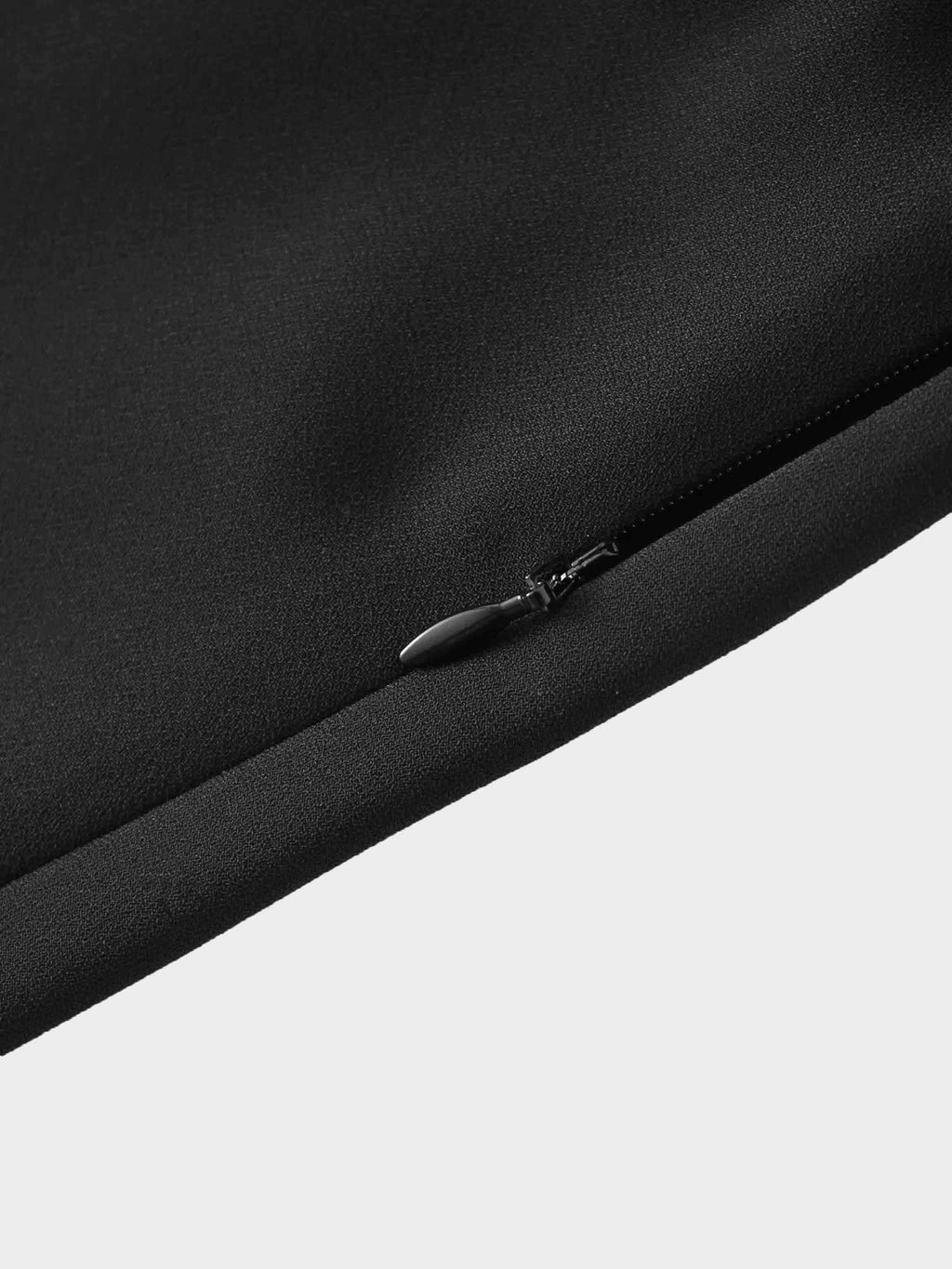 Crepe Flare Skirt-Black