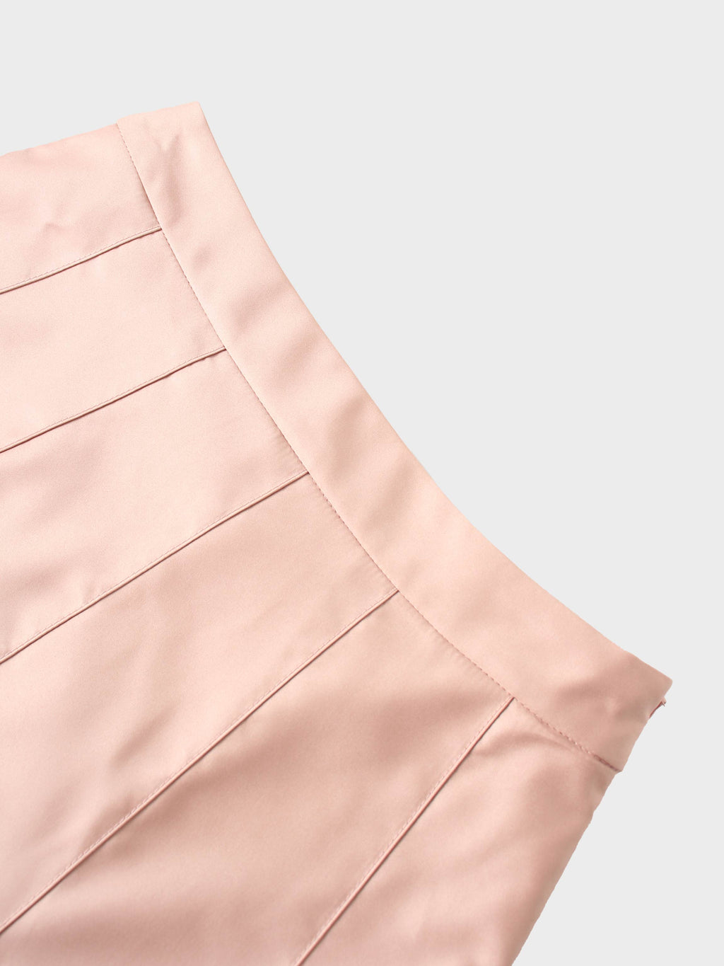 Lux Satin Pleated Skirt 37"-Blush