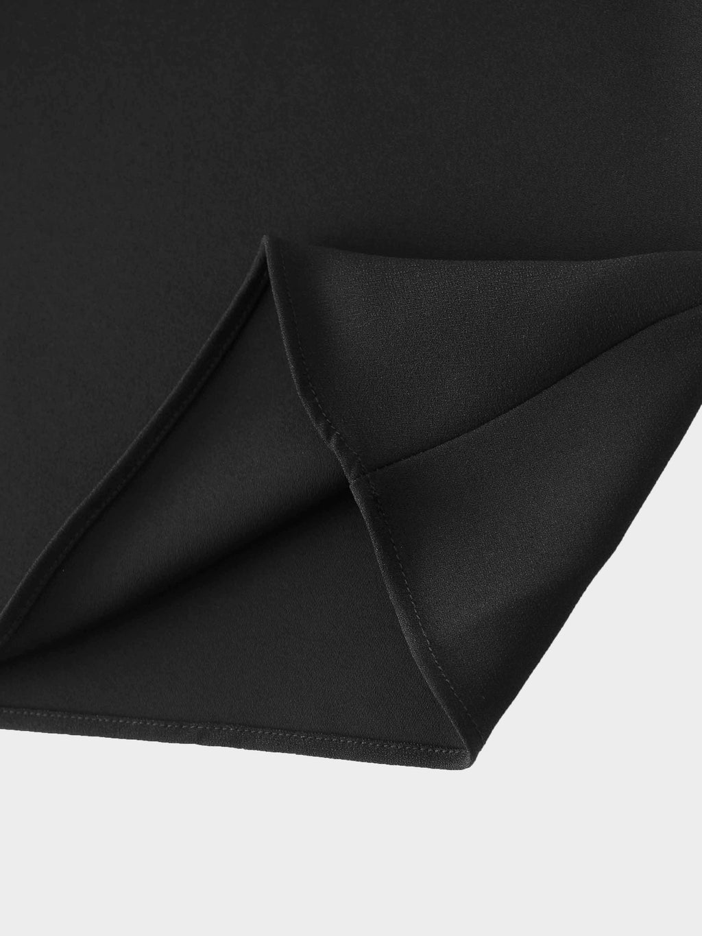 Crepe Flare Skirt-Black