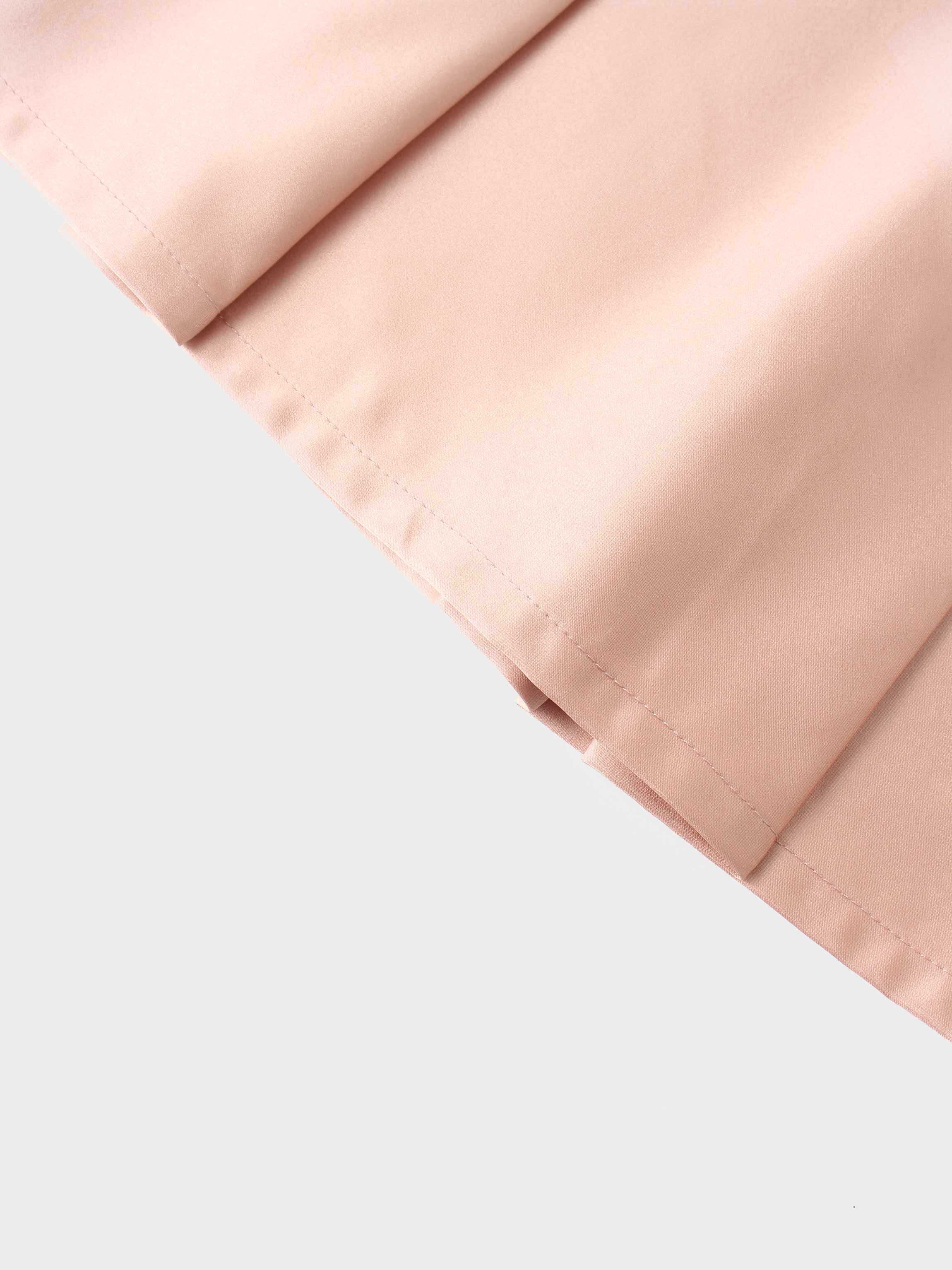 Lux Satin Pleated Skirt 37"-Blush