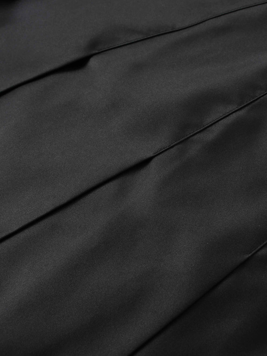 Lux Satin Pleated Skirt 37"-Black