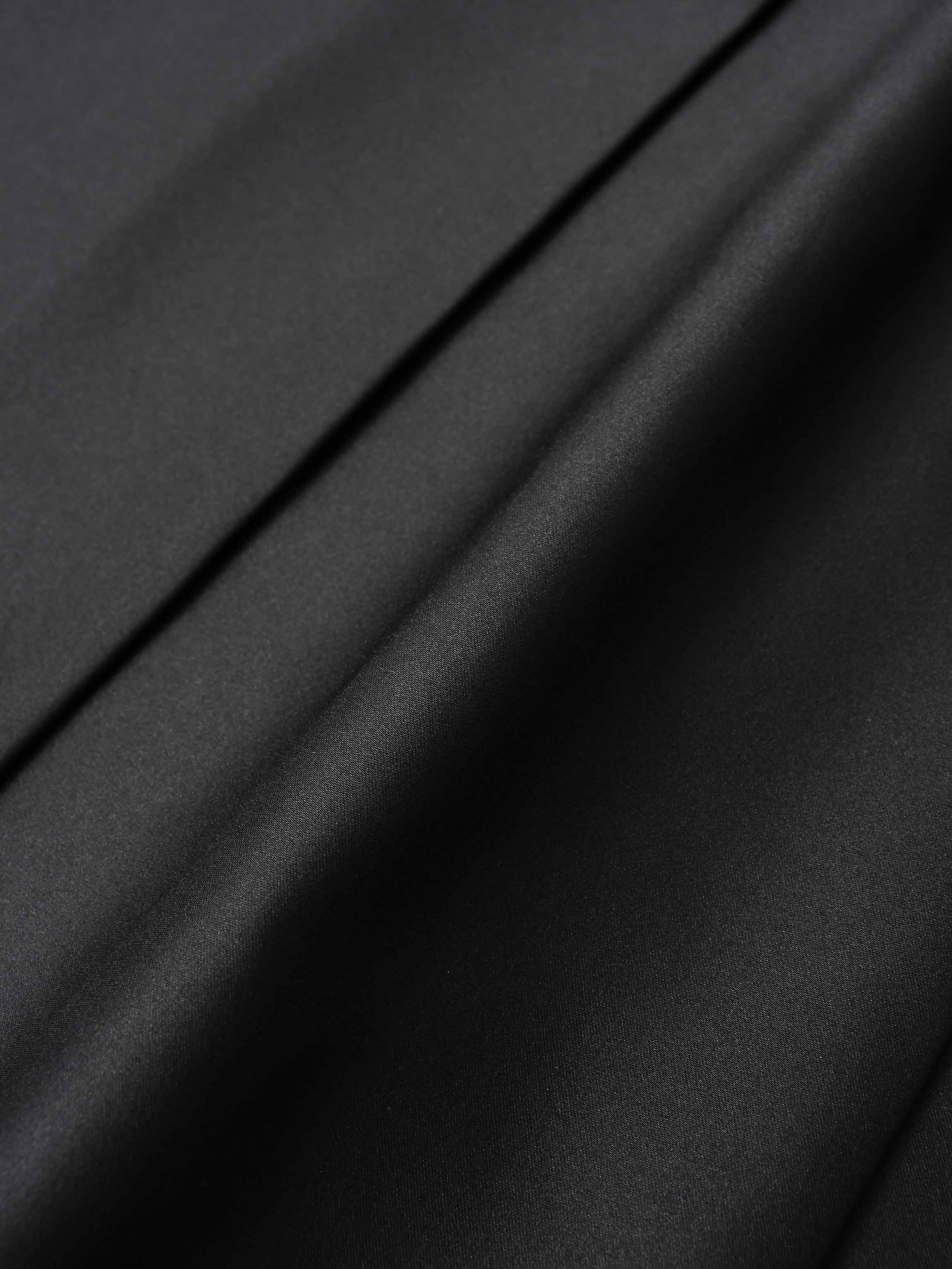 Lux Satin Pleated Skirt 37"-Black