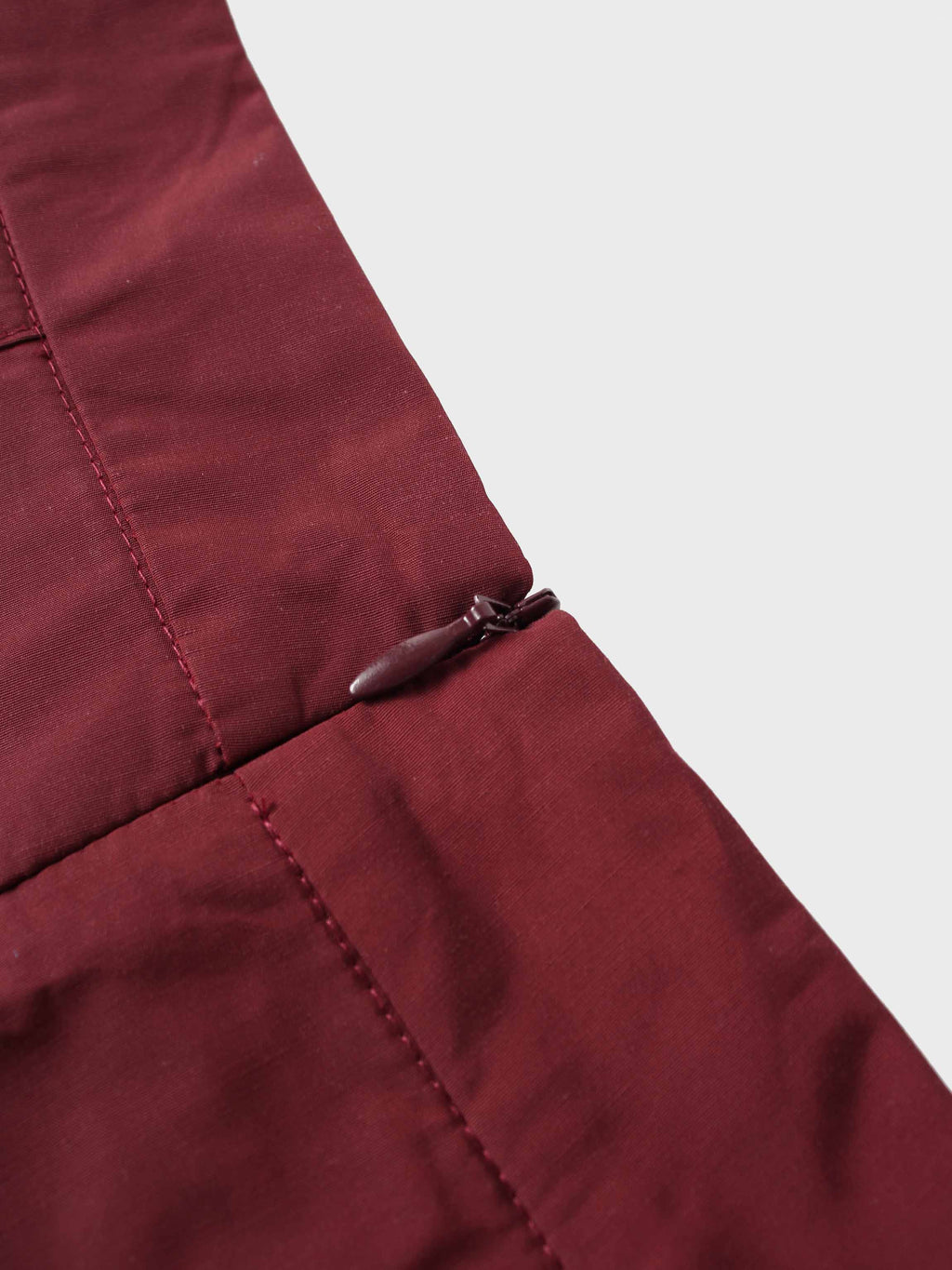 Taffeta Pleat Skirt 26"-Burgundy