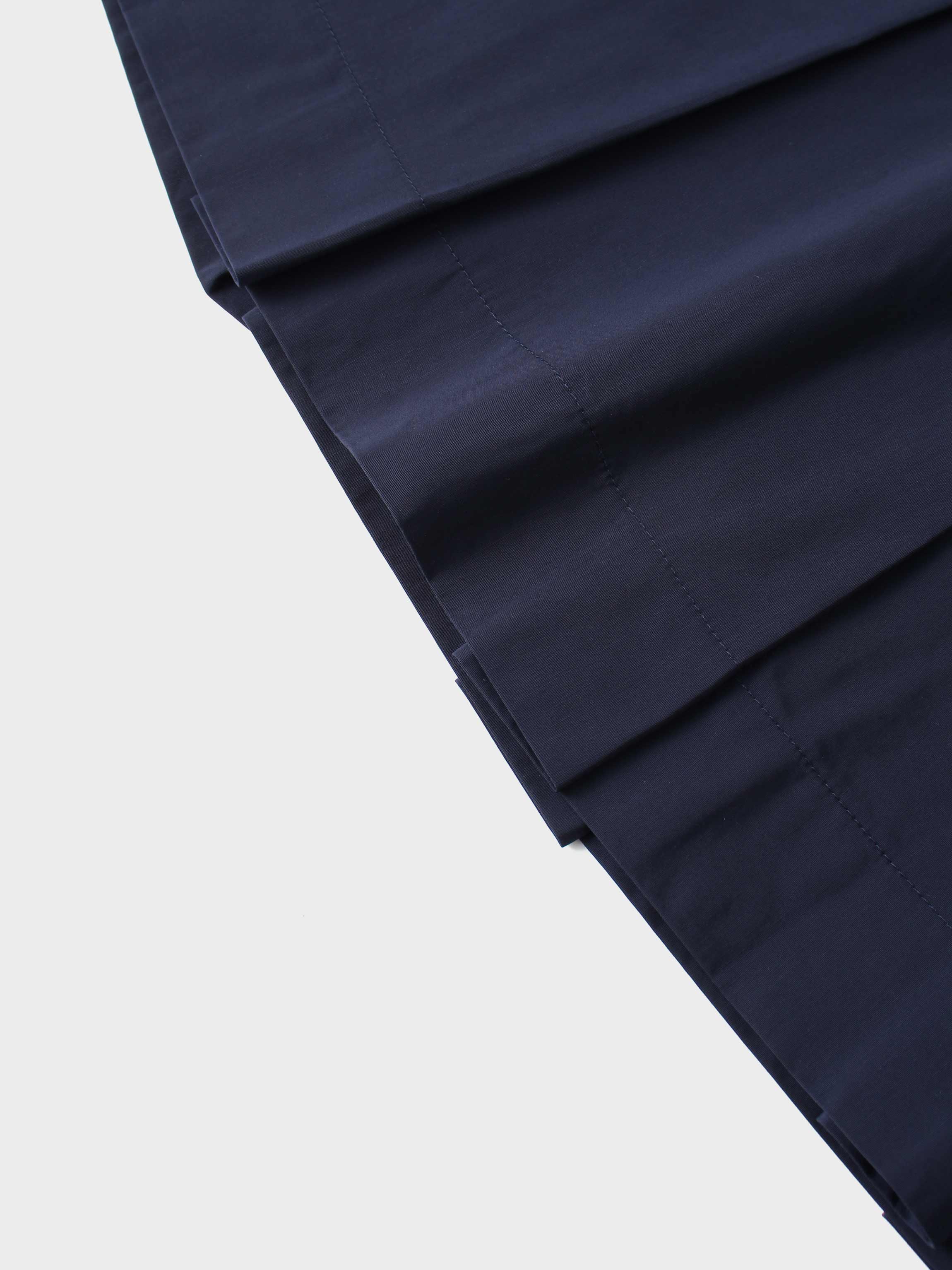 Taffeta Pleat Skirt 26"-Navy