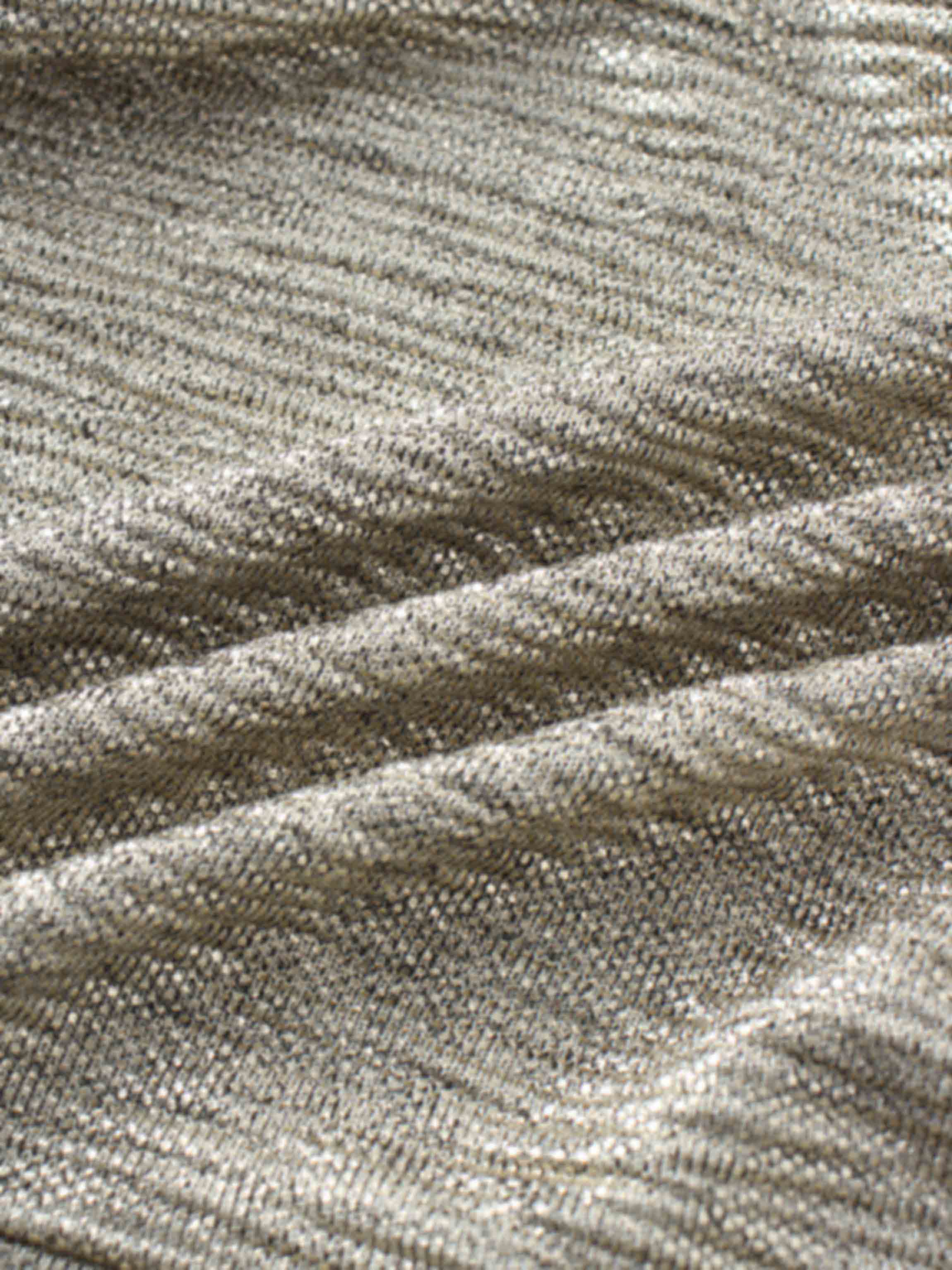 Shimmer Front Knot Pleat Dress 50"-Gold