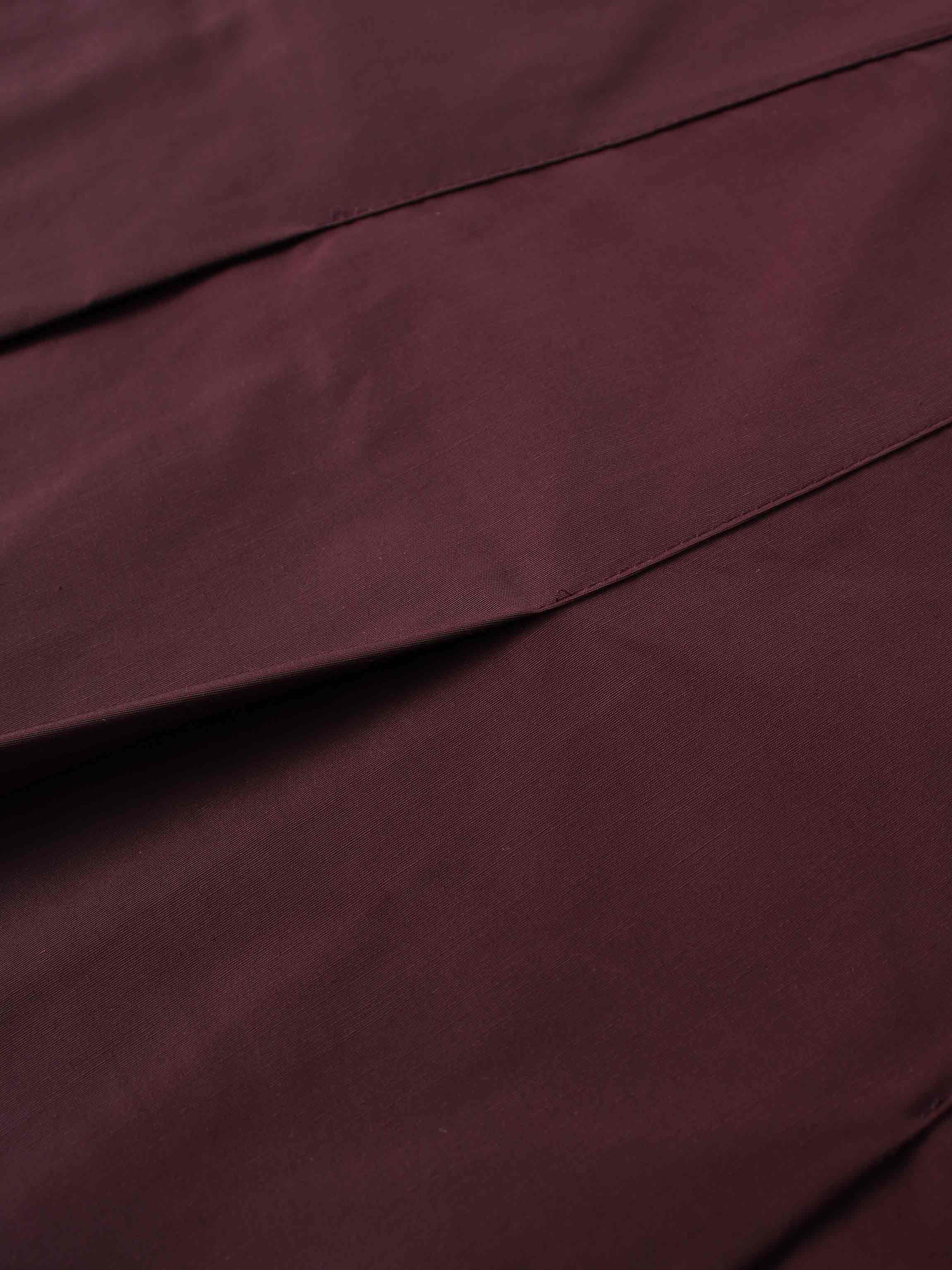 Taffeta Pleat Skirt 26"-Plum