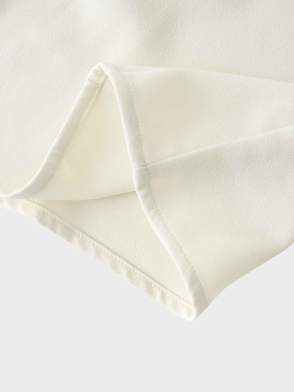 Stitched Down Pleated Jumper-Cream