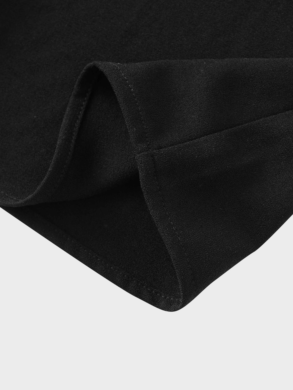 Stitched Down Pleated Jumper-Black