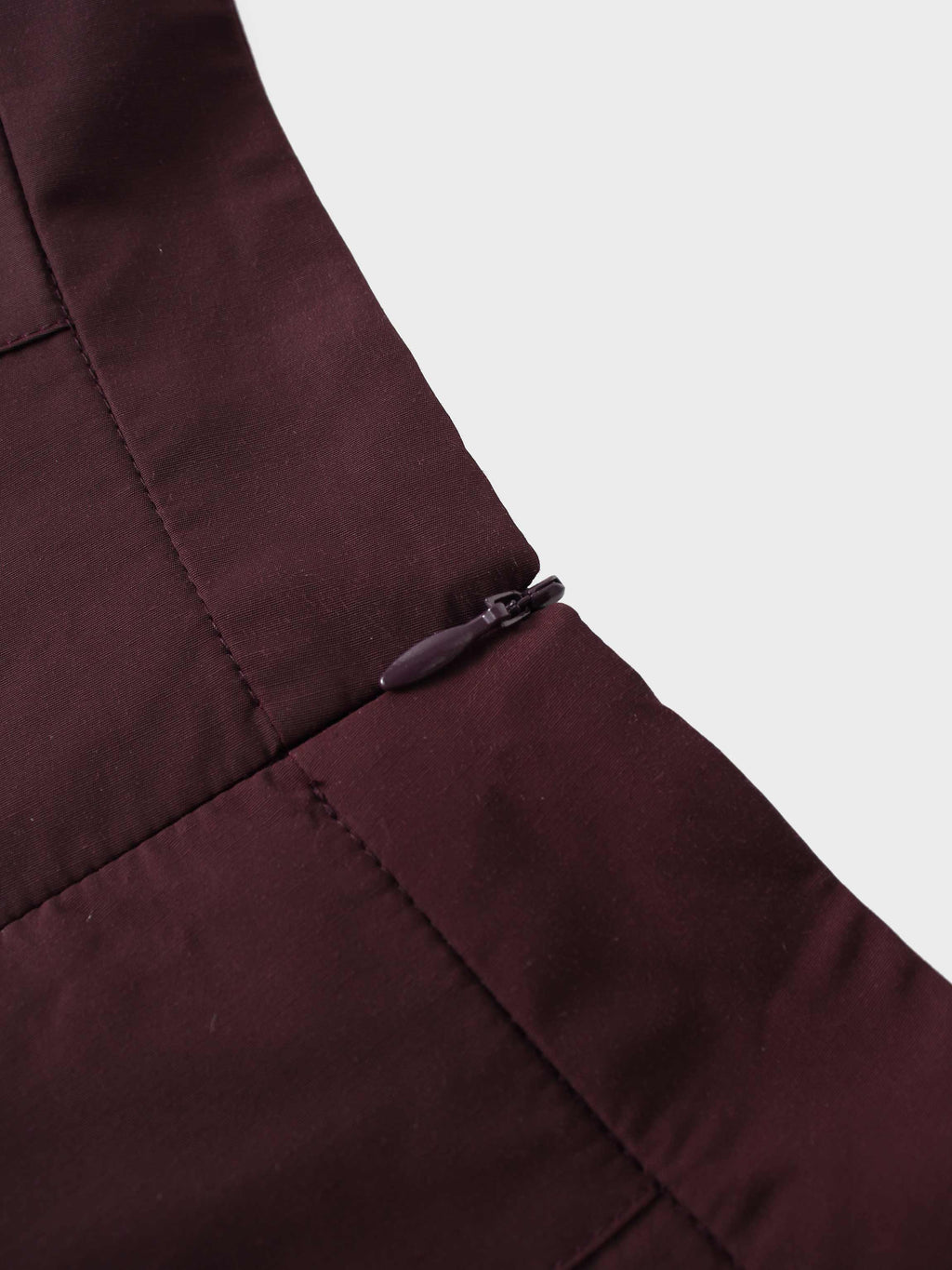Taffeta Pleat Skirt 26"-Plum