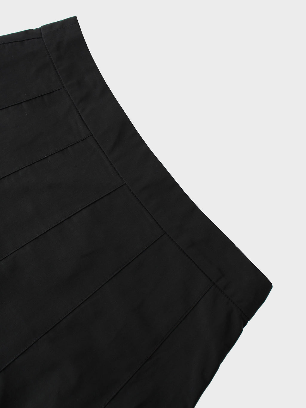 Taffeta Pleat Skirt 26"-Black