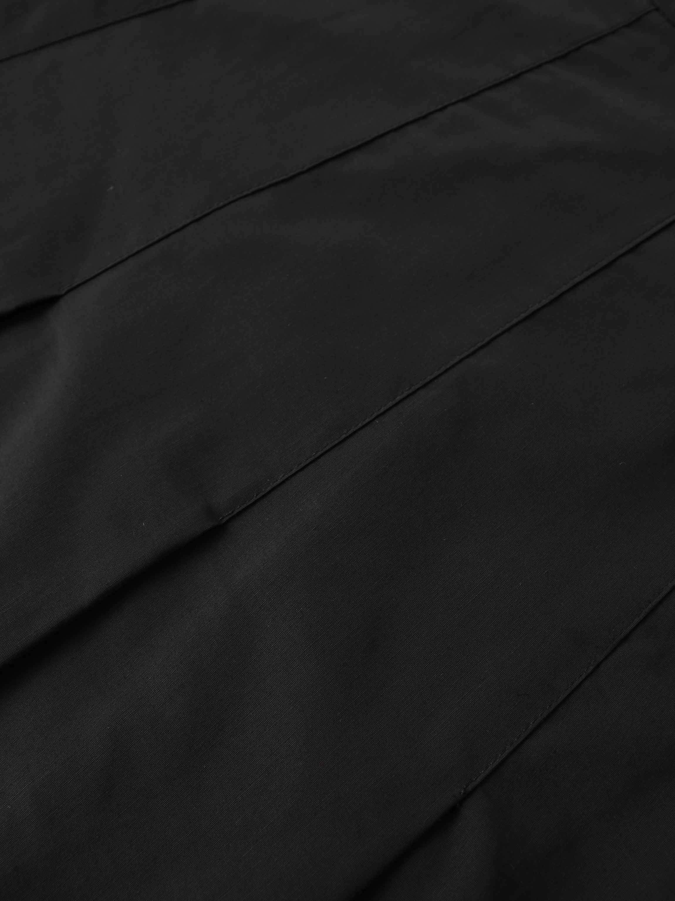 Taffeta Pleat Skirt 26"-Black