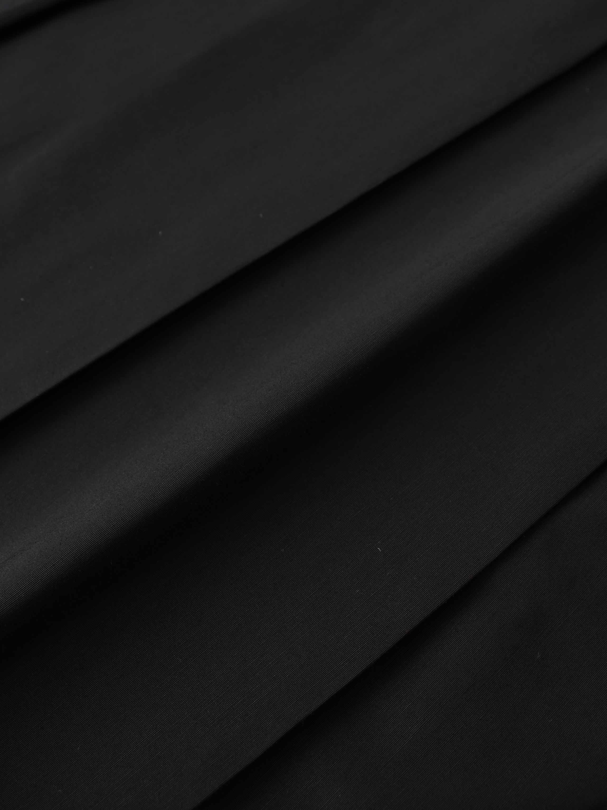 Taffeta Pleat Skirt 26"-Black