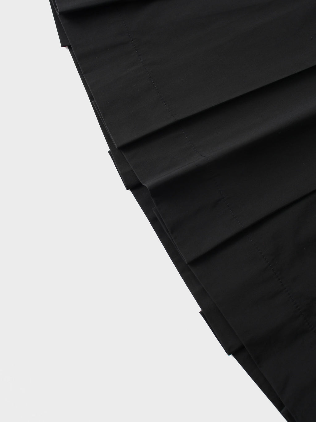 Taffeta Pleat Skirt 26"-Black
