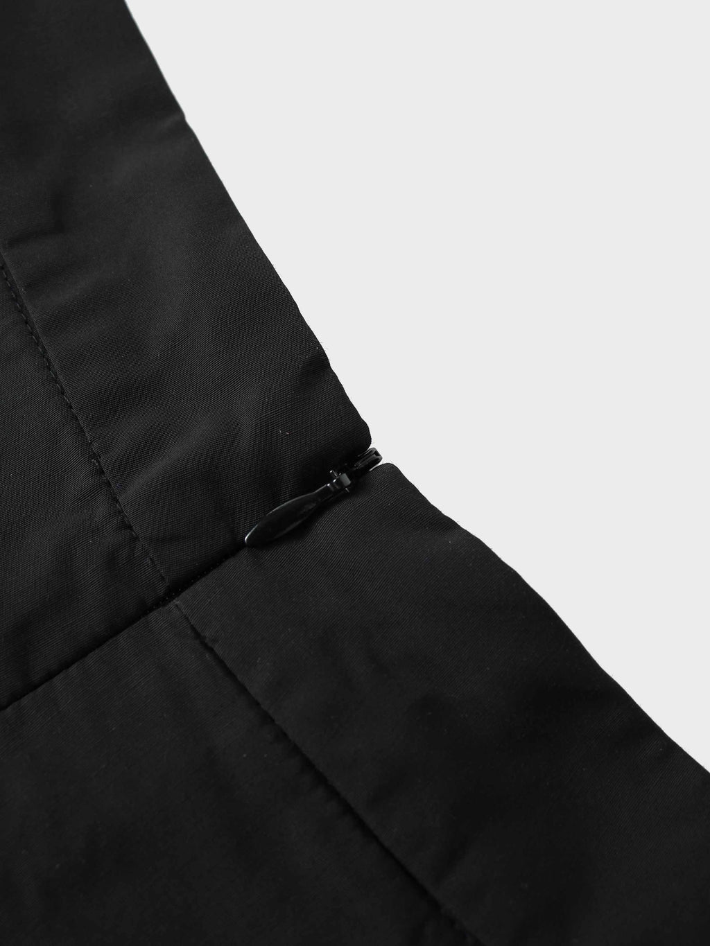 Taffeta Pleat Skirt 26"-Black