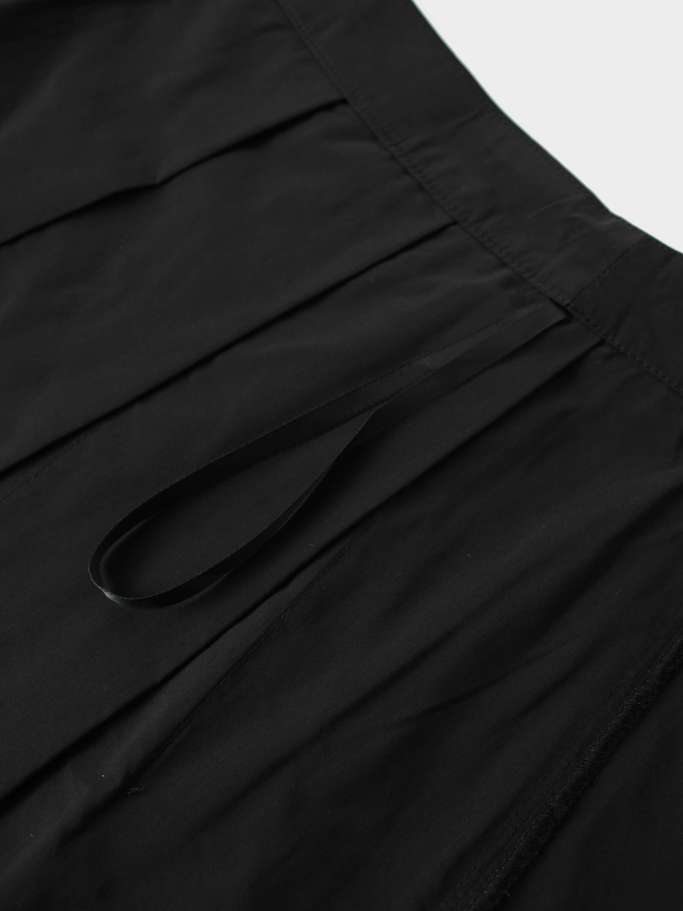 Taffeta Pleat Skirt 26"-Black
