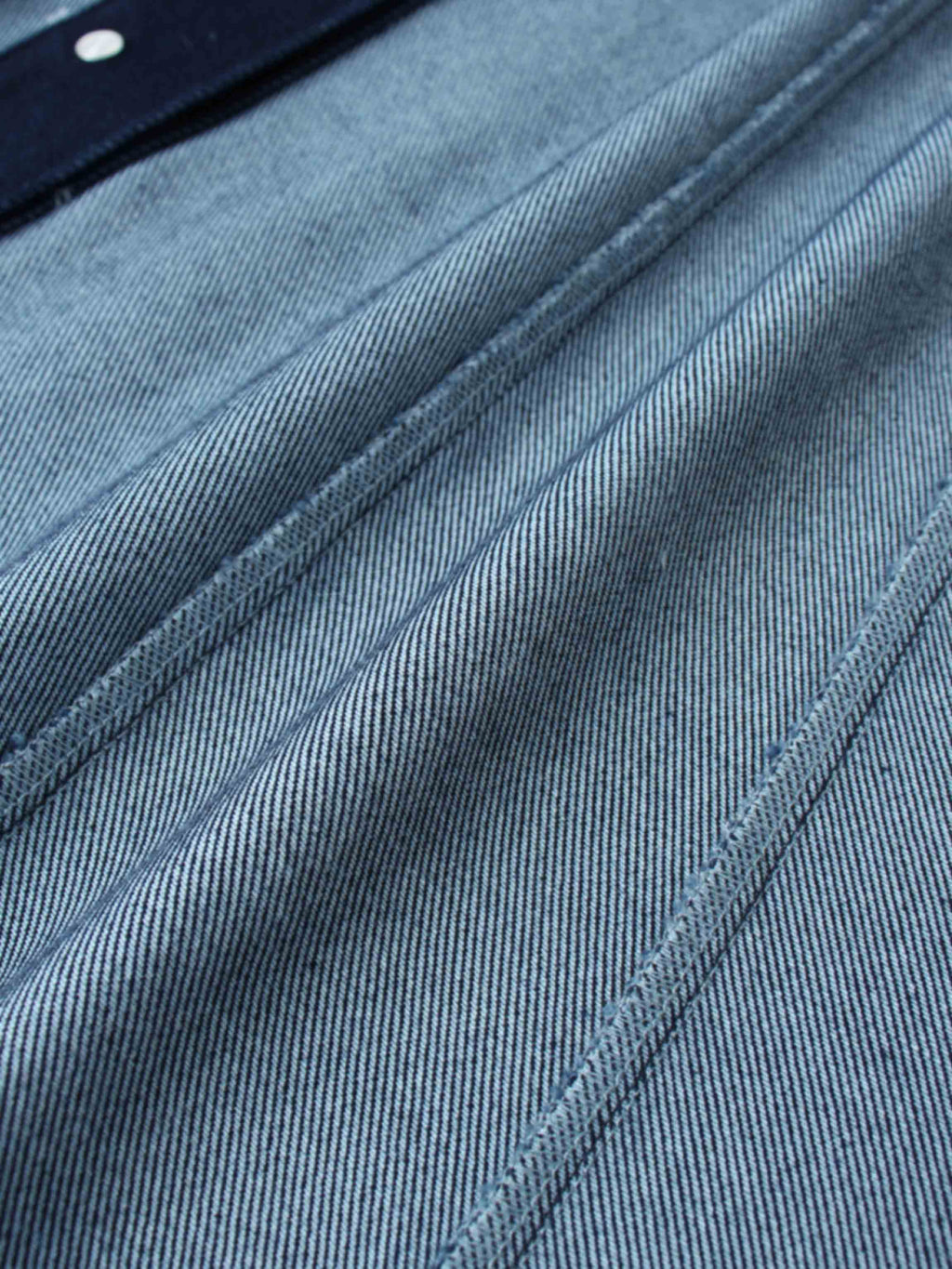 Drop Waist Denim Skirt-Blue