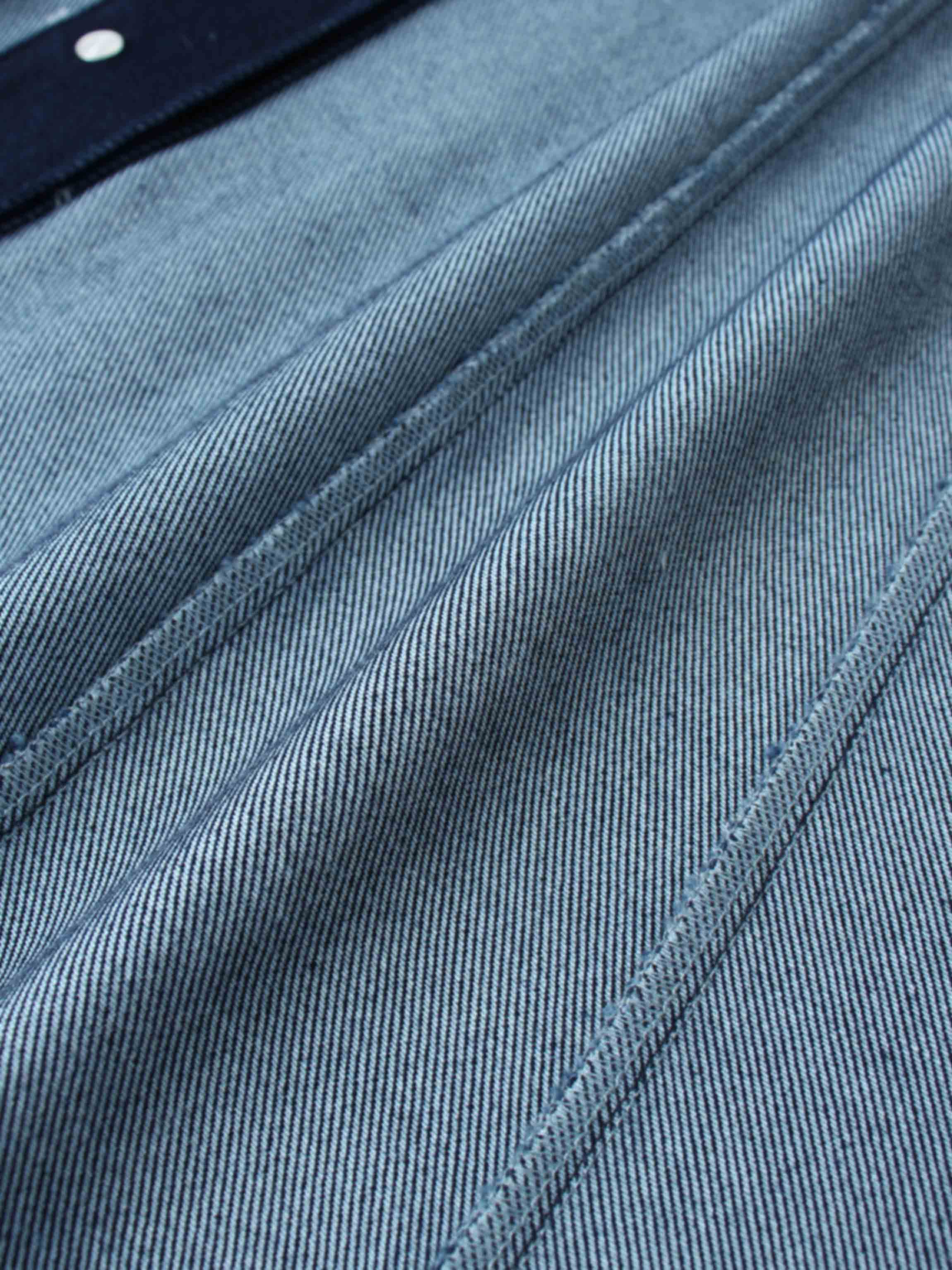 Drop Waist Denim Skirt-Blue