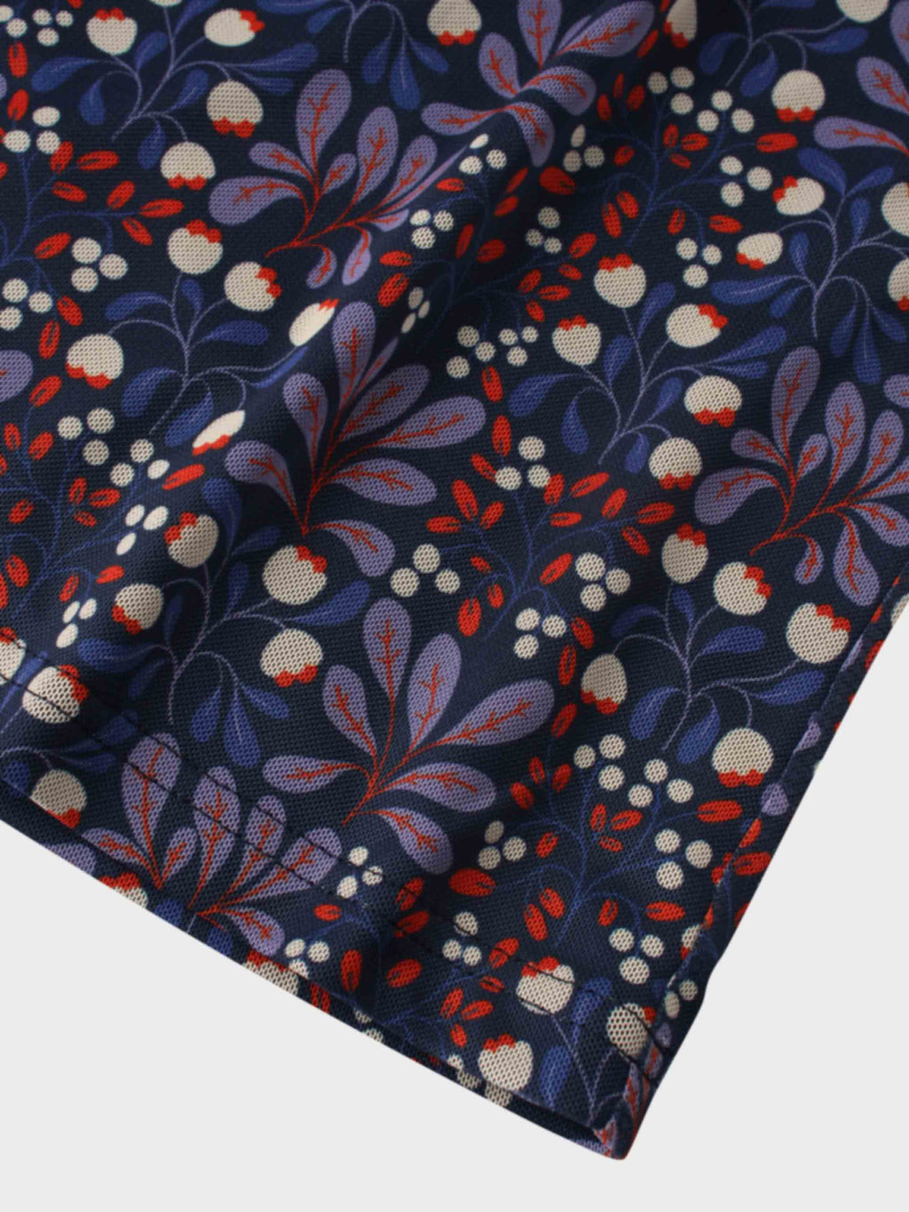 Mesh Mock Neck Top-Lilac Flower