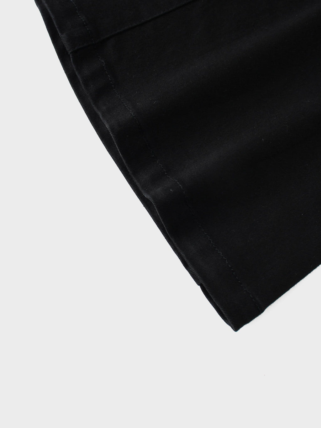 Drop Waist Denim Skirt-Black