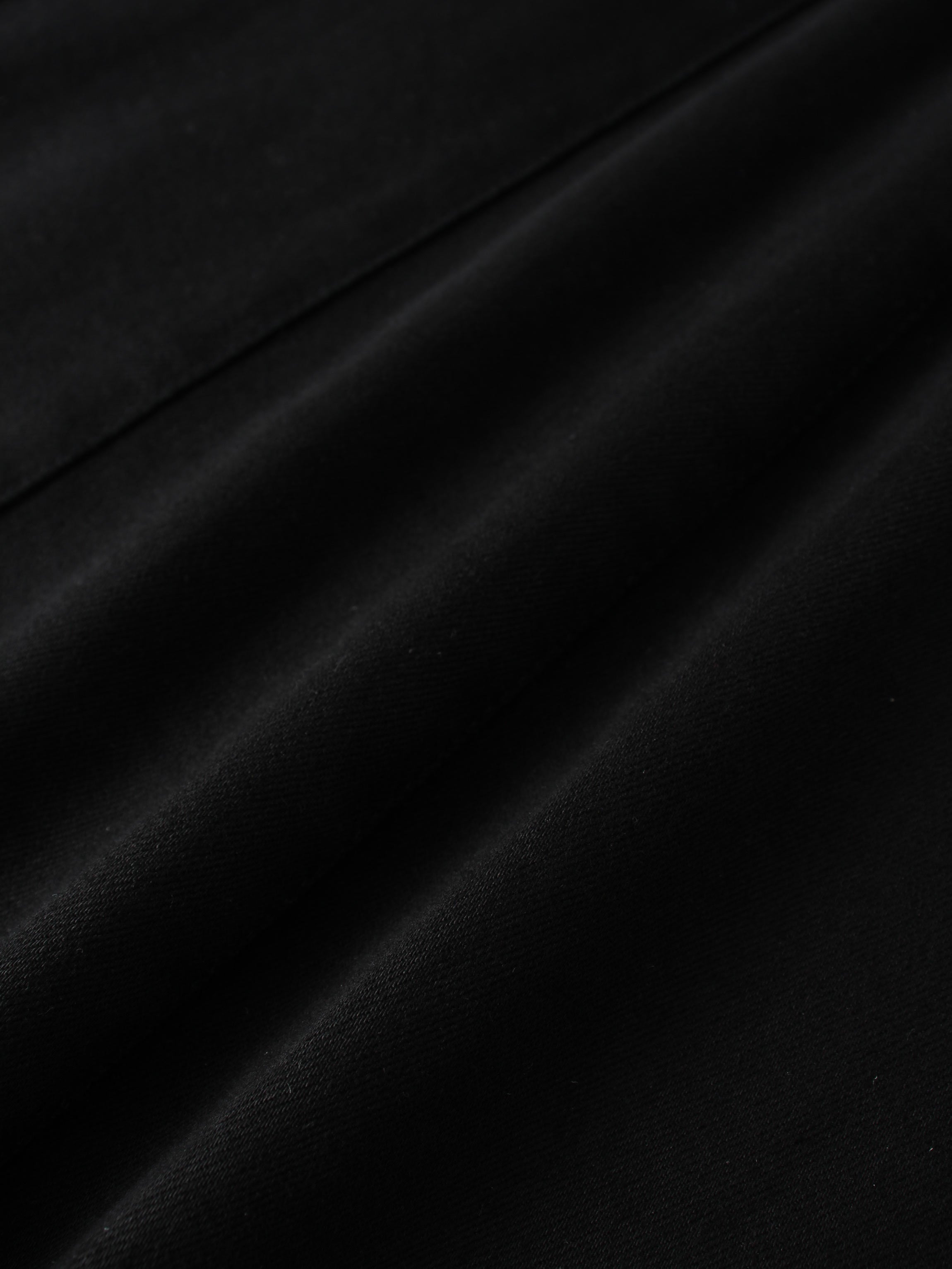 Drop Waist Denim Skirt-Black