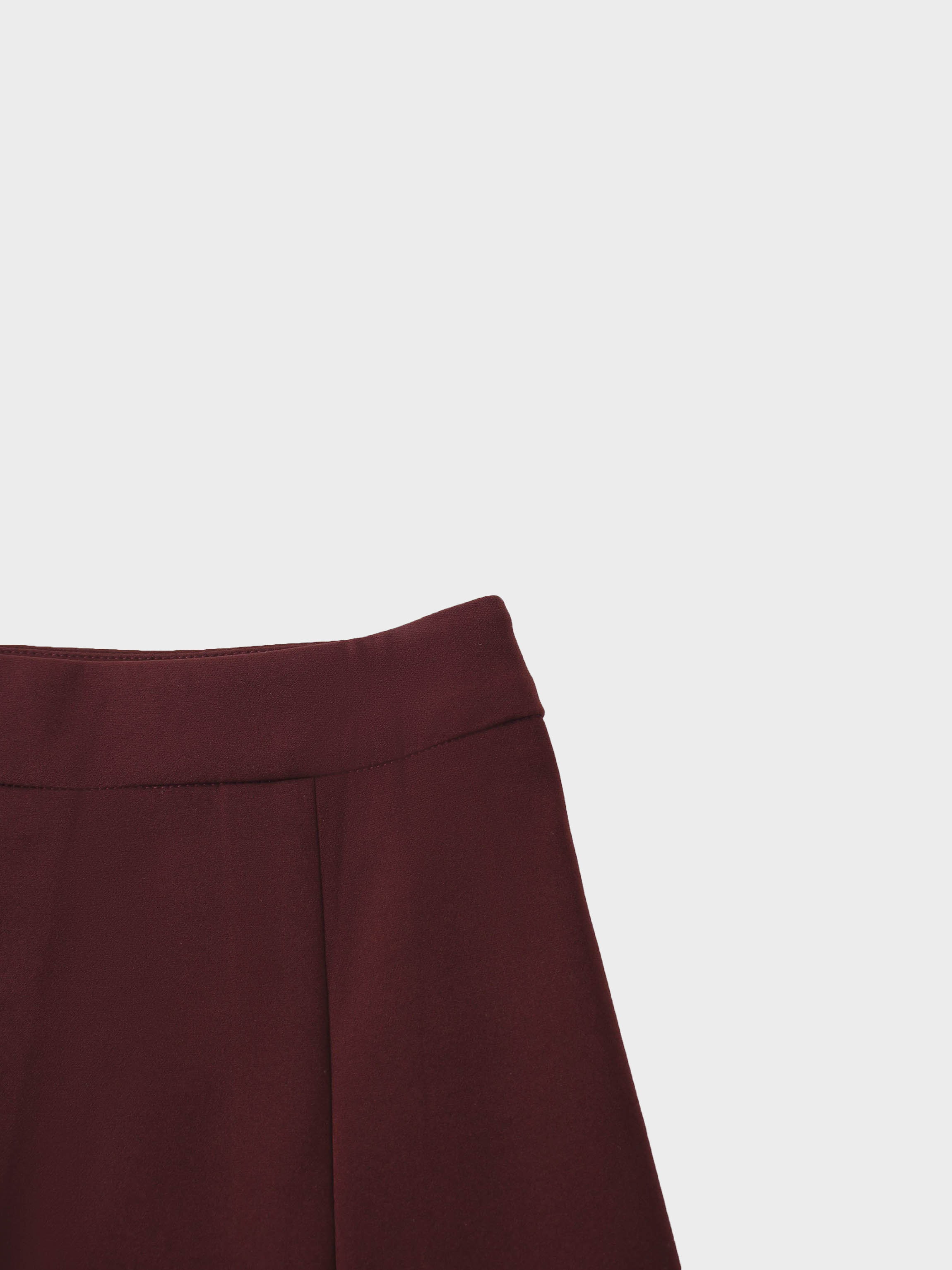 The Celina Pleat Skirt-Wine