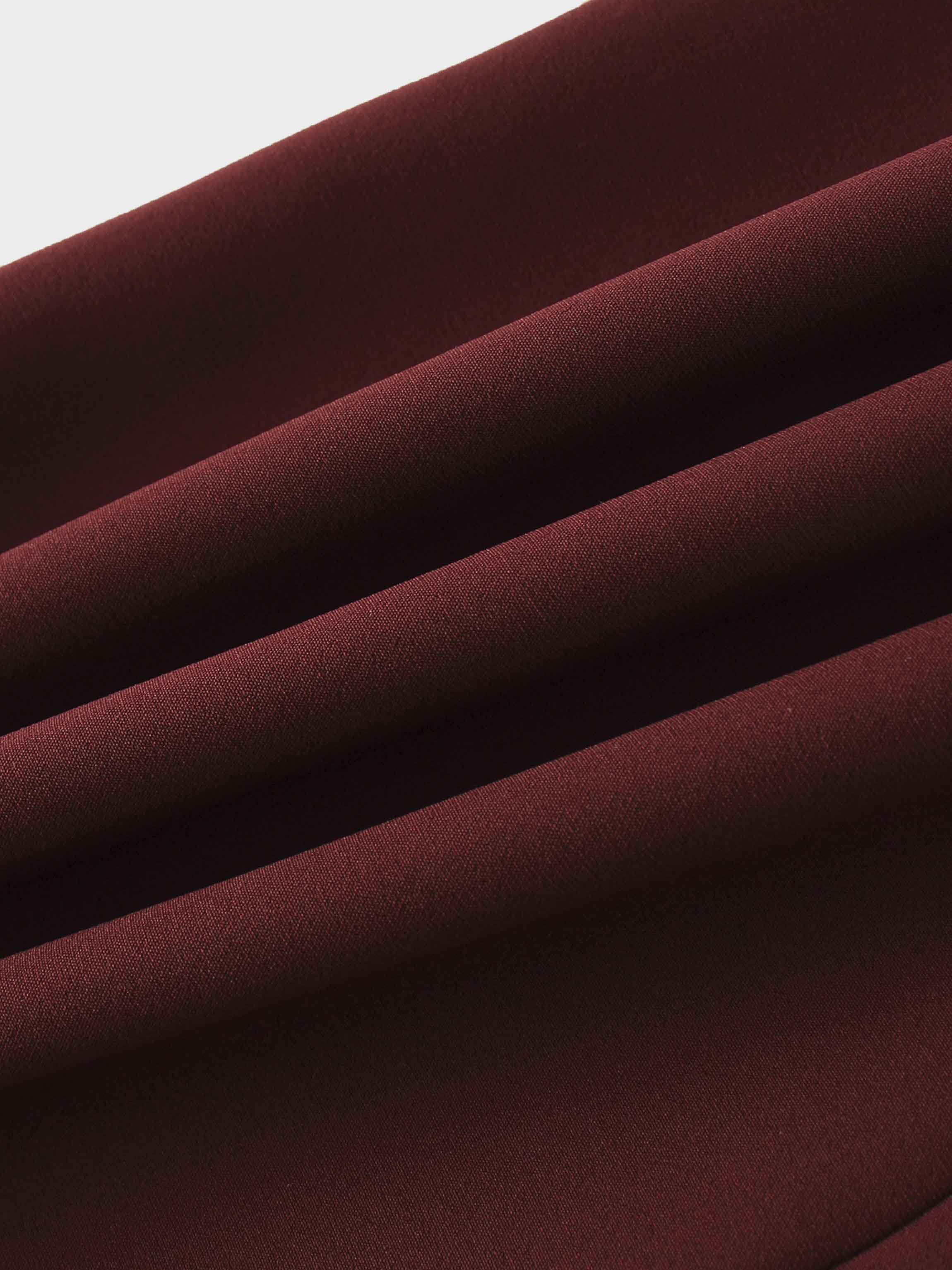 The Celina Pleat Skirt-Wine