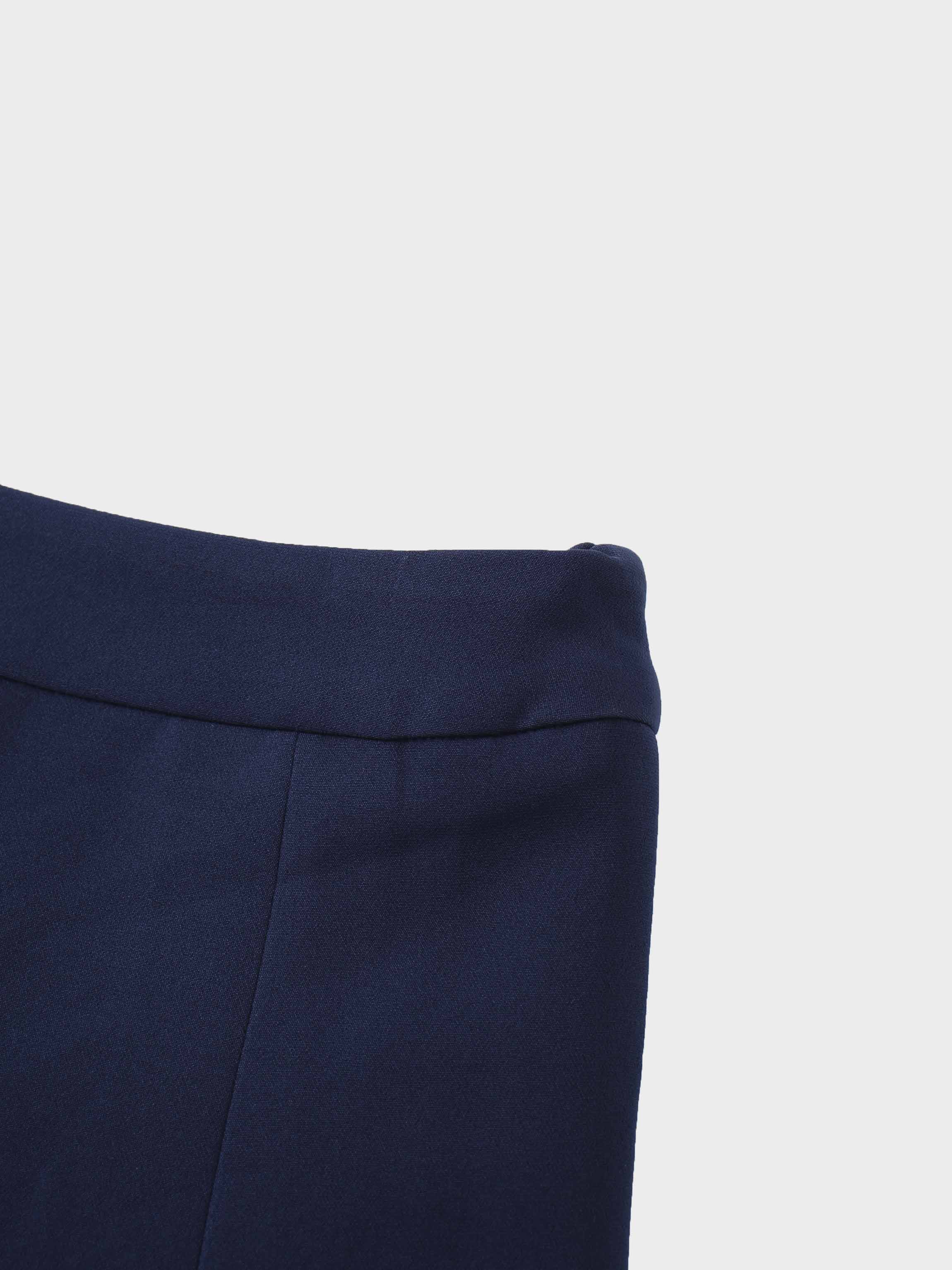 The Celina Pleat Skirt-Navy