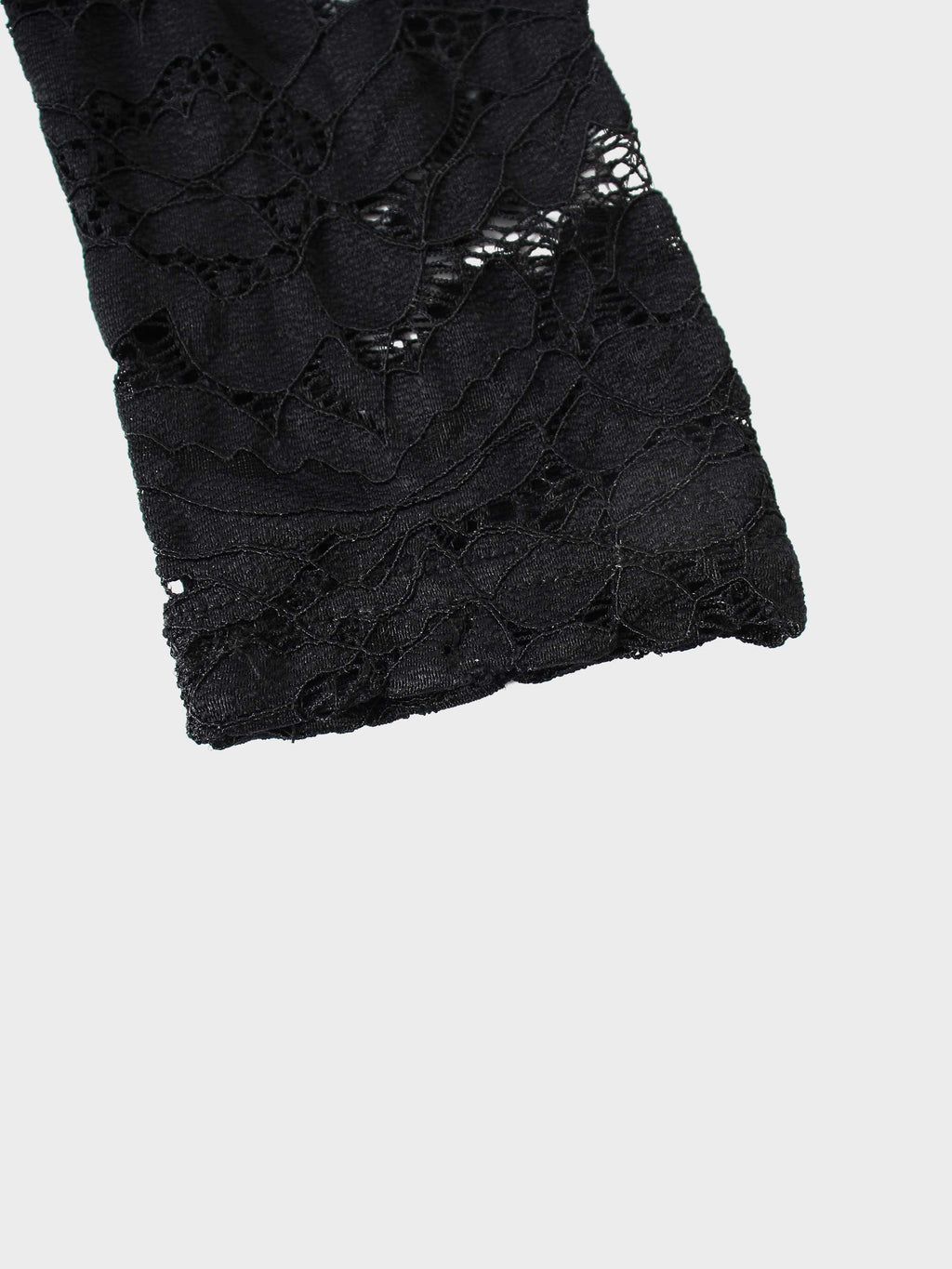 Lace Turtleneck-Black