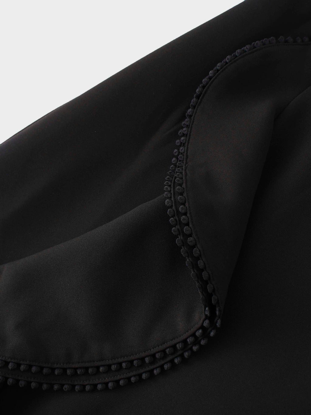 Side Ruffle Skirt-Black