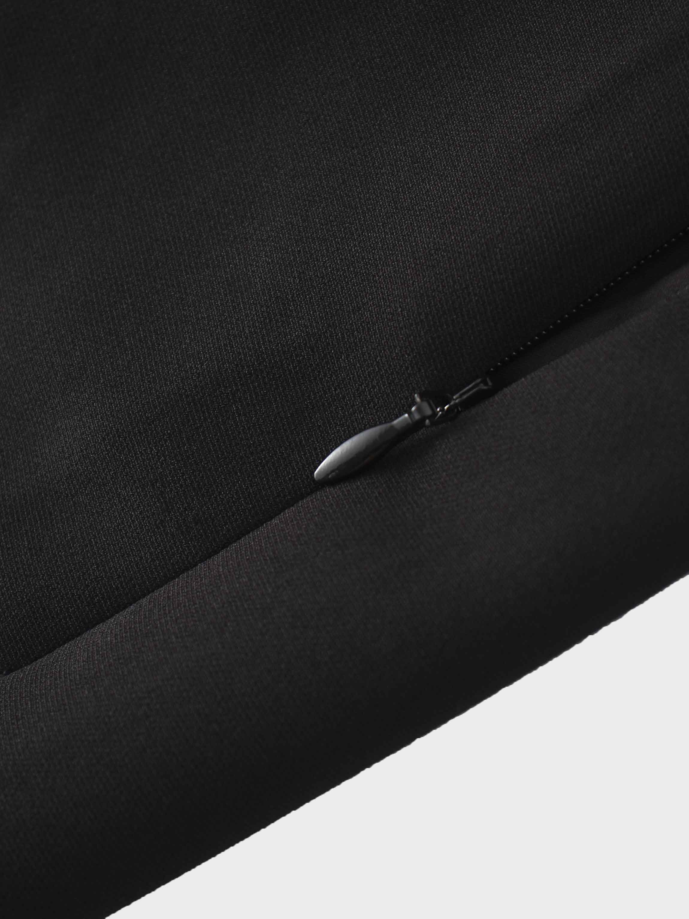 Side Ruffle Skirt-Black