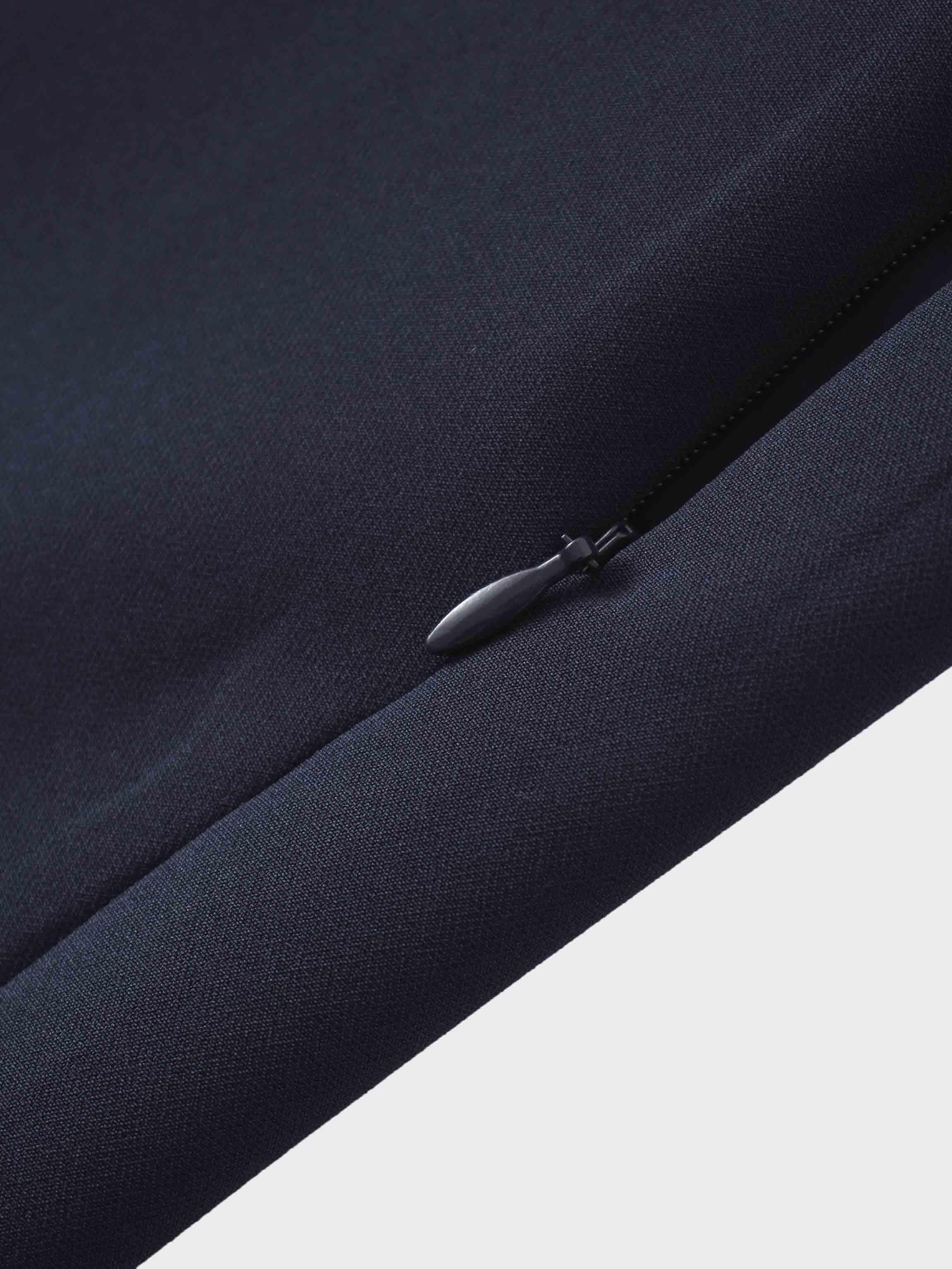 Side Ruffle Skirt-Navy