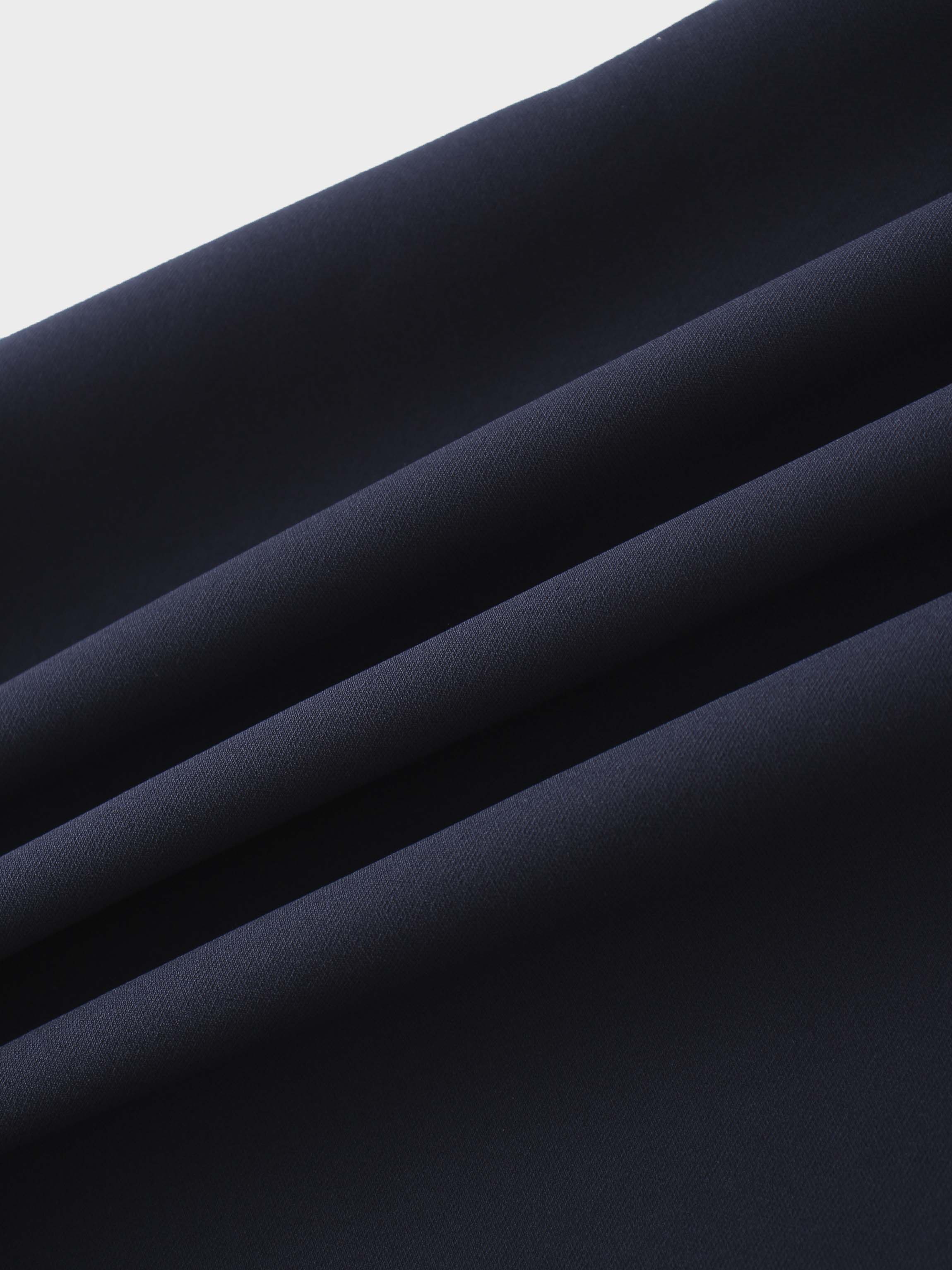 Side Ruffle Skirt-Navy