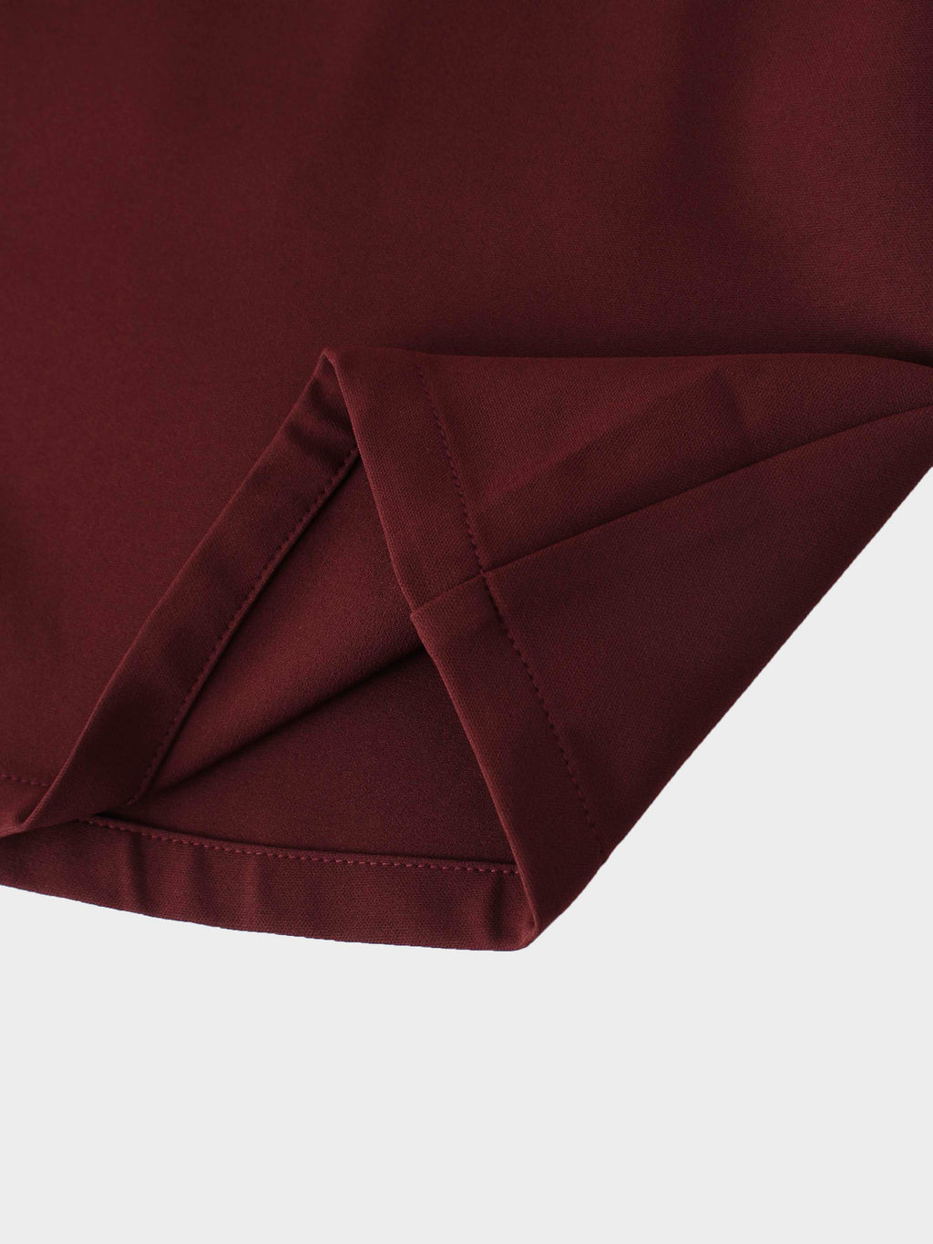 Side Ruffle Skirt-Burgundy