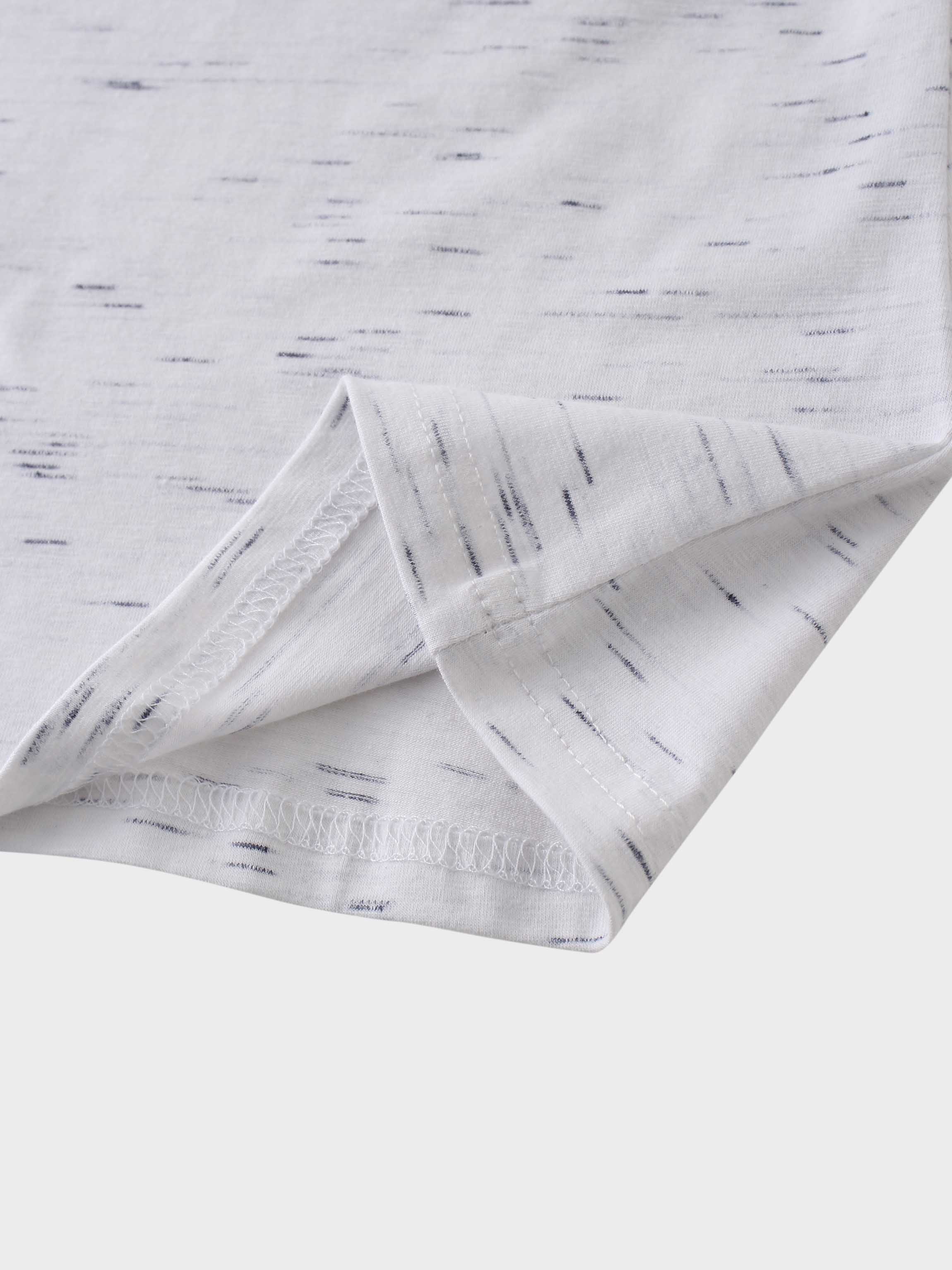 Spaced Dyed Tee-White