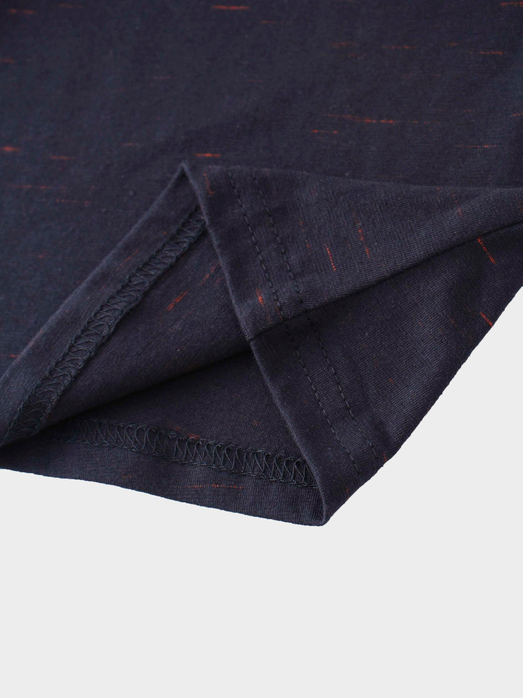 Spaced Dyed Tee-Black