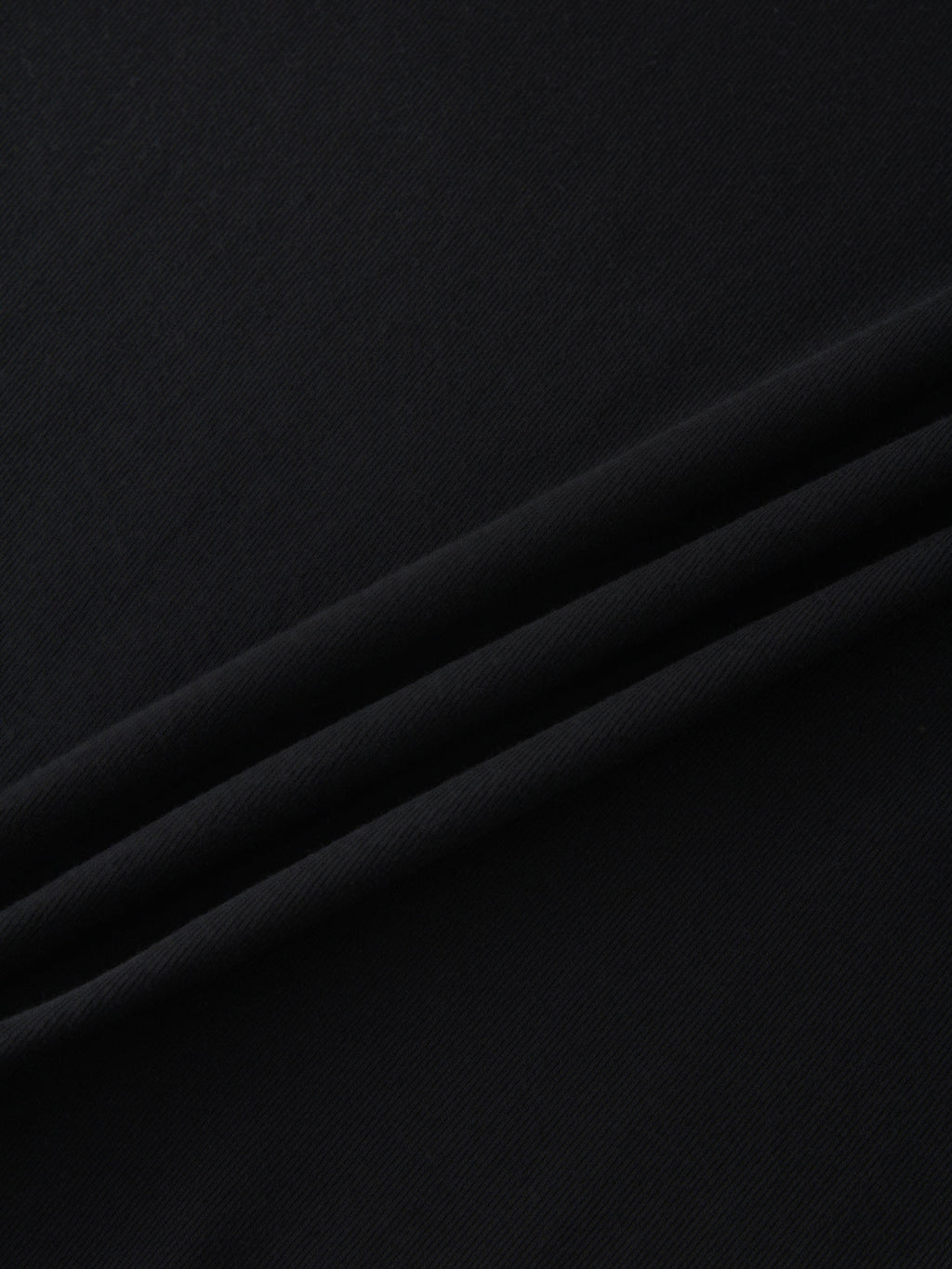 Basic High V Tee Long Sleeve-Black