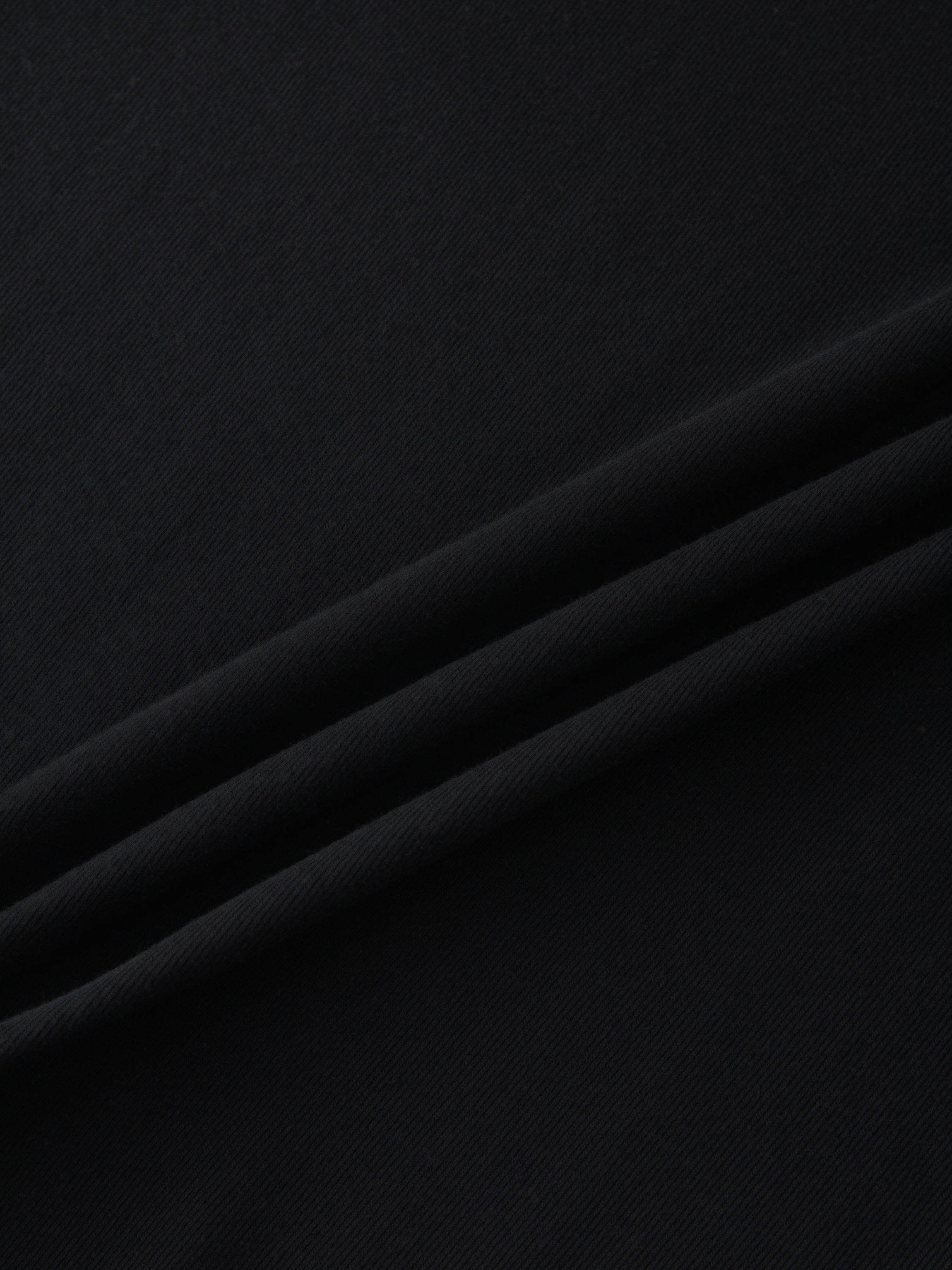 Basic High V Tee Long Sleeve-Black