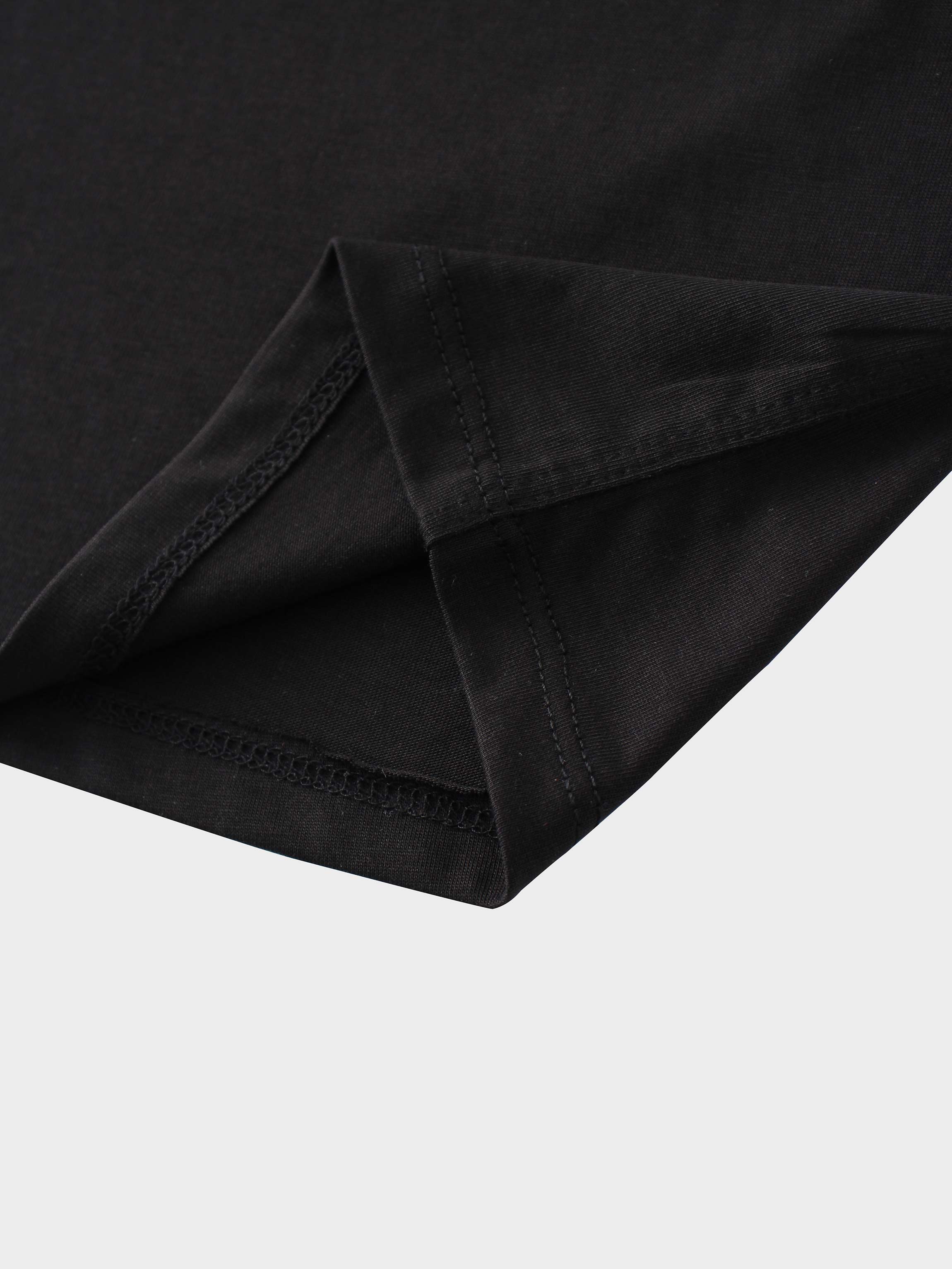 Bubble Sleeve T-Shirt-Black