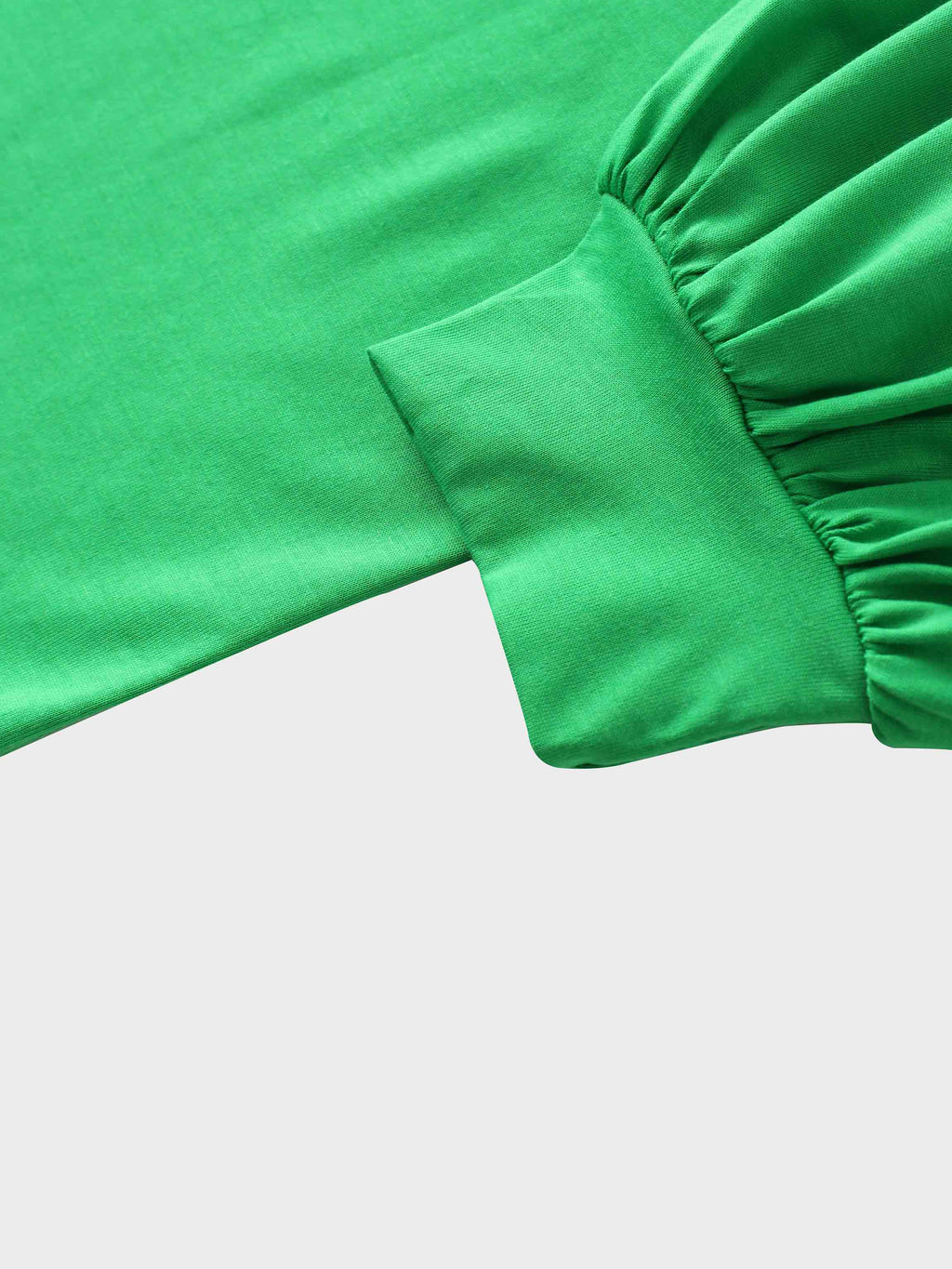 Bubble Sleeve T-Shirt-Kelly Green