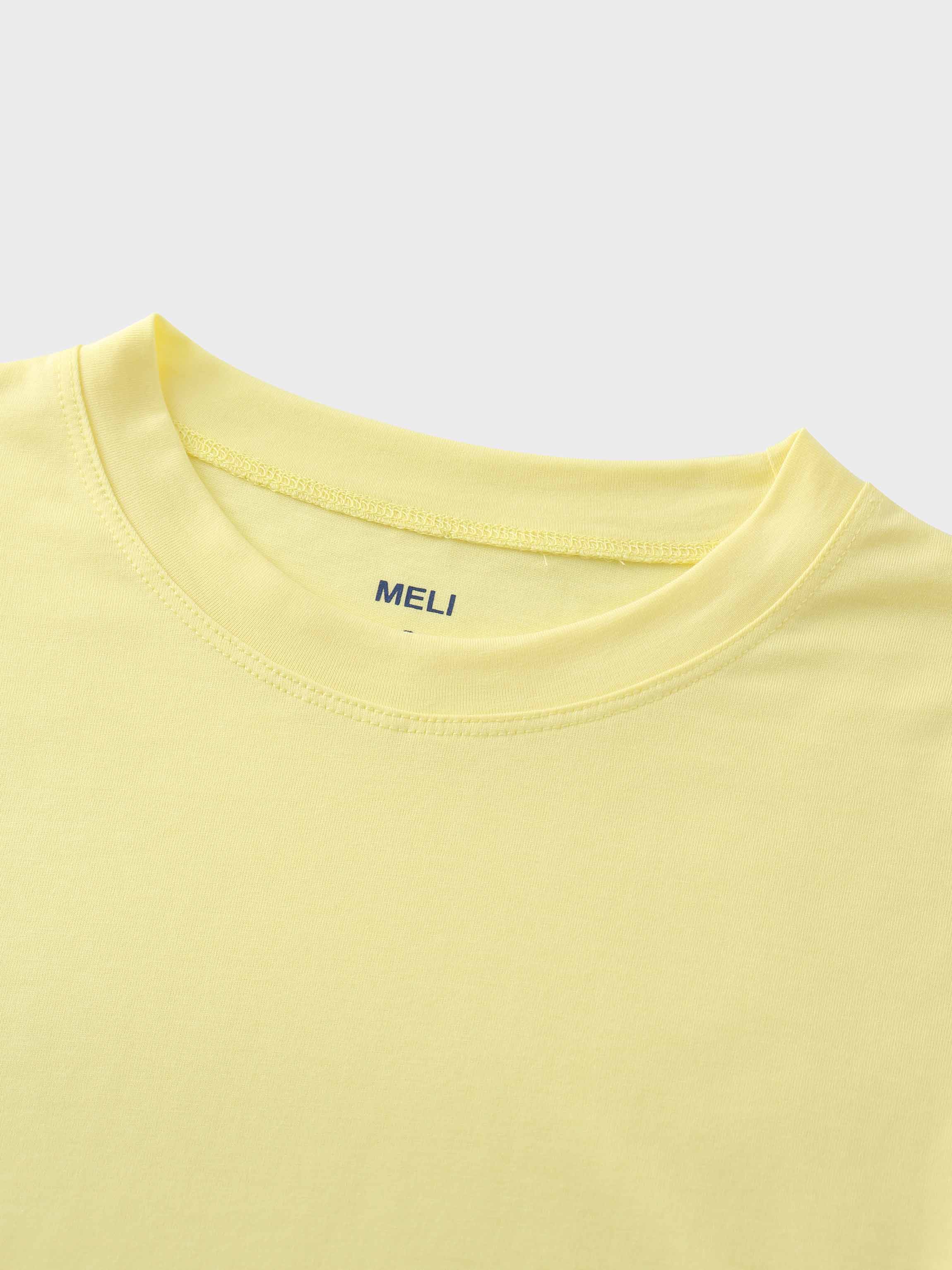Bubble Sleeve T-Shirt-Yellow