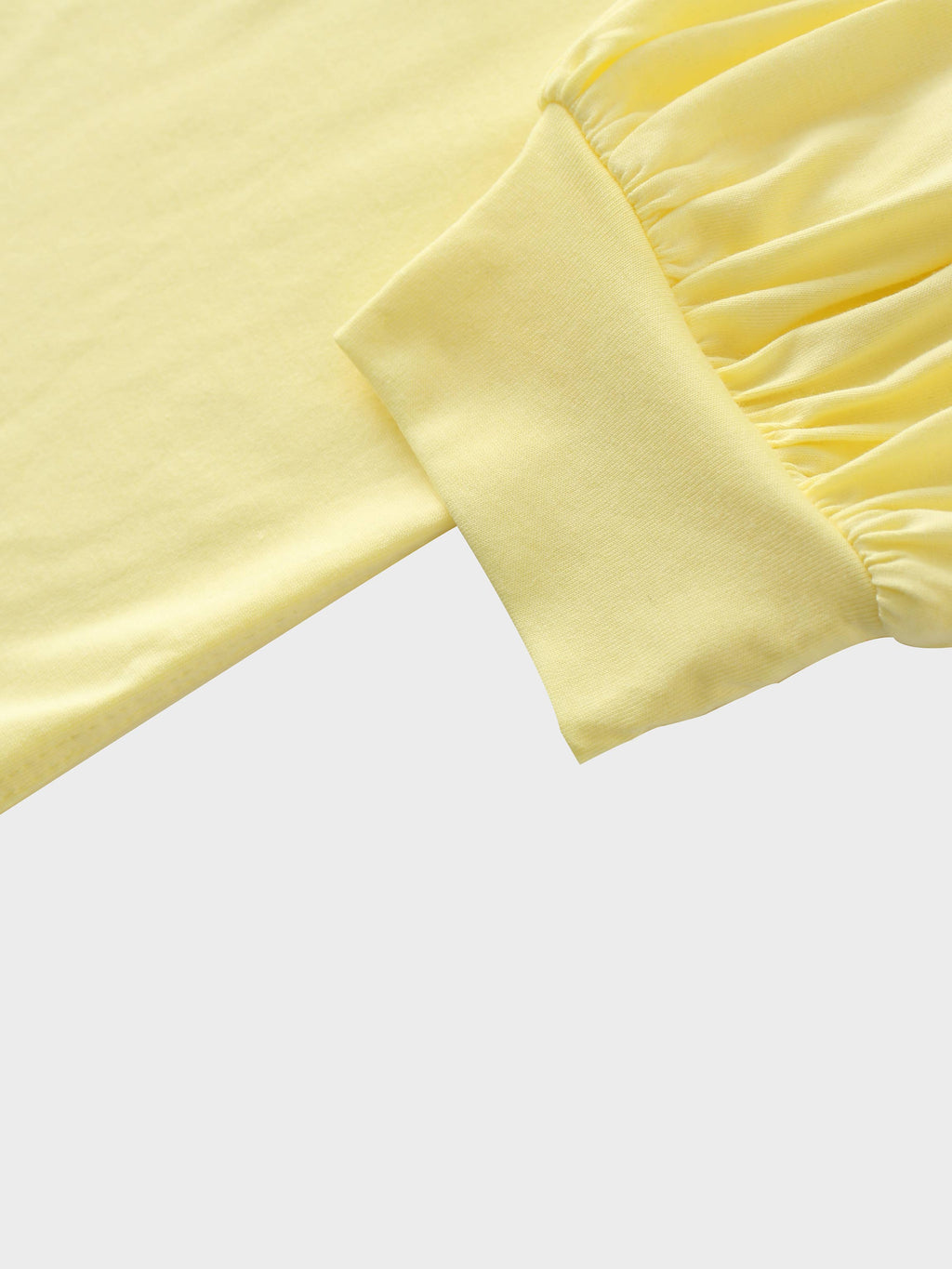 Bubble Sleeve T-Shirt-Yellow