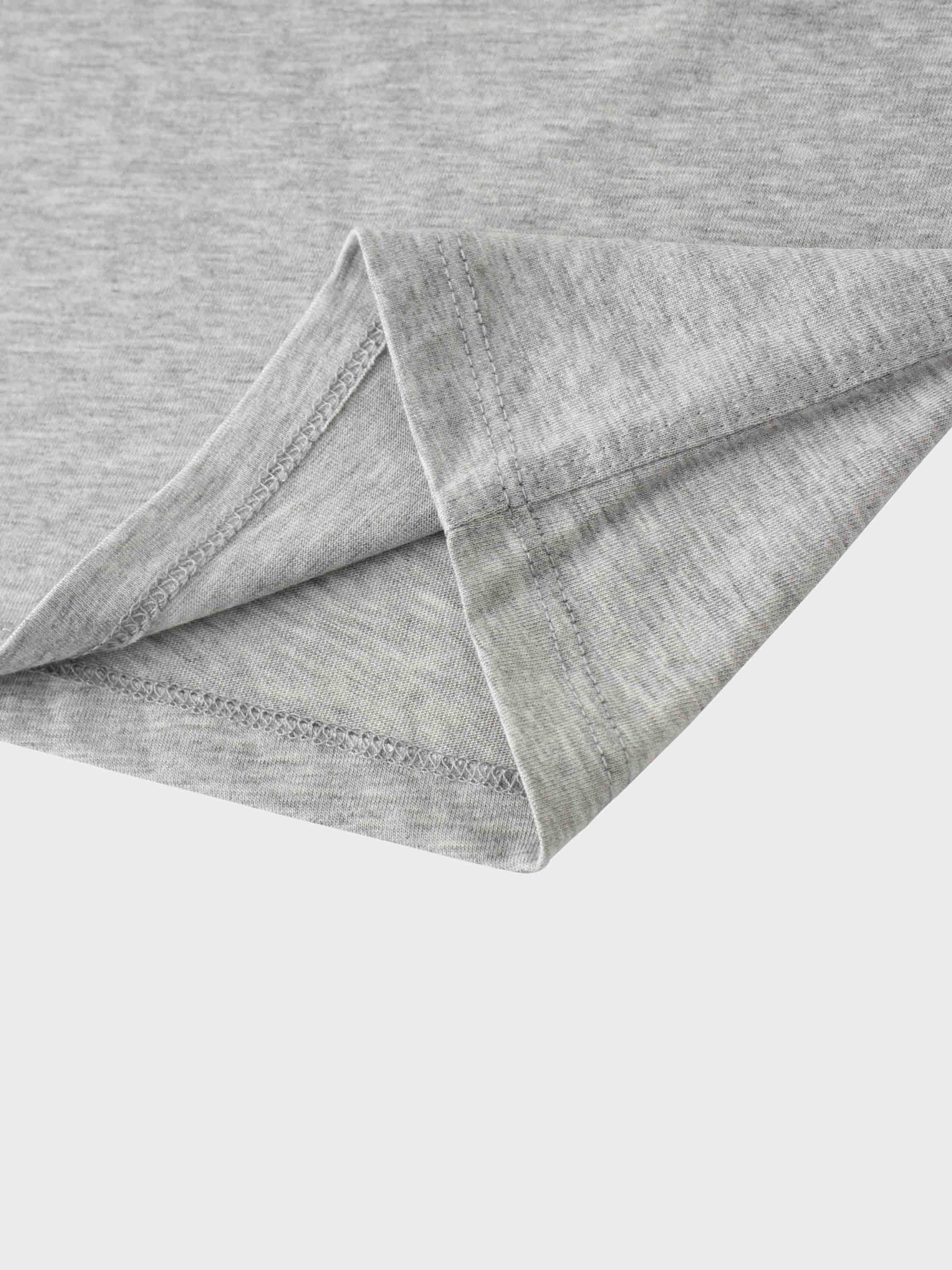 Bubble Sleeve T-Shirt-Heathered Grey
